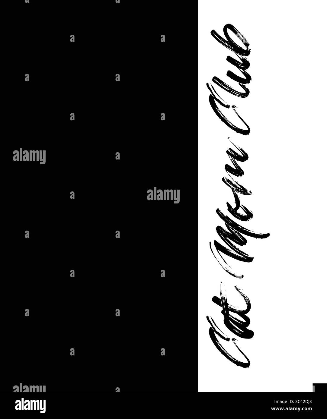 Cat Mom Club, T Shirt Print Design. T-shirt con moderna tipografia per magliette, abbigliamento e abbigliamento. Banner Illustrazione Vettoriale