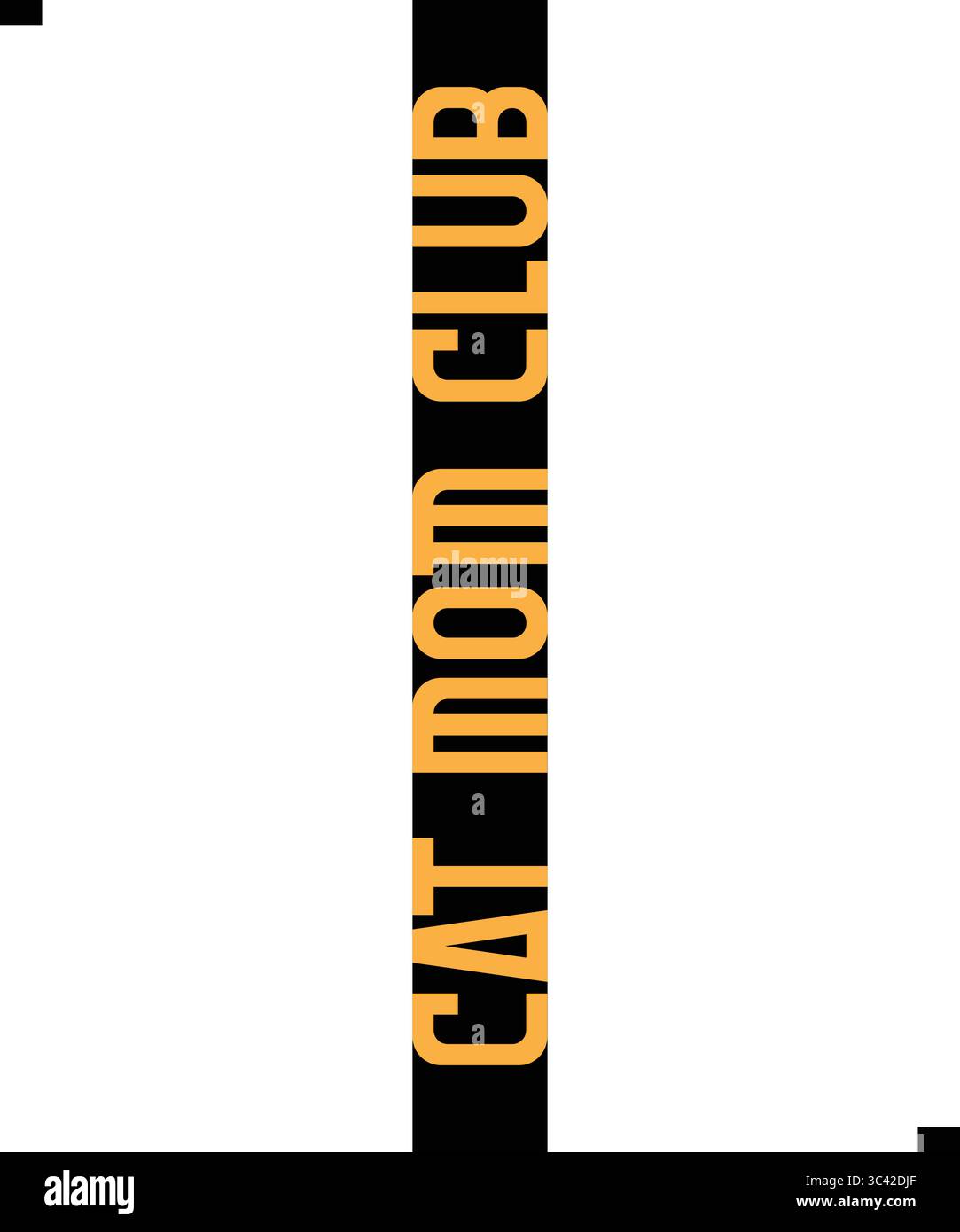 Cat Mom Club, T Shirt Print Design. T-shirt con moderna tipografia per magliette, abbigliamento e abbigliamento. Banner Illustrazione Vettoriale