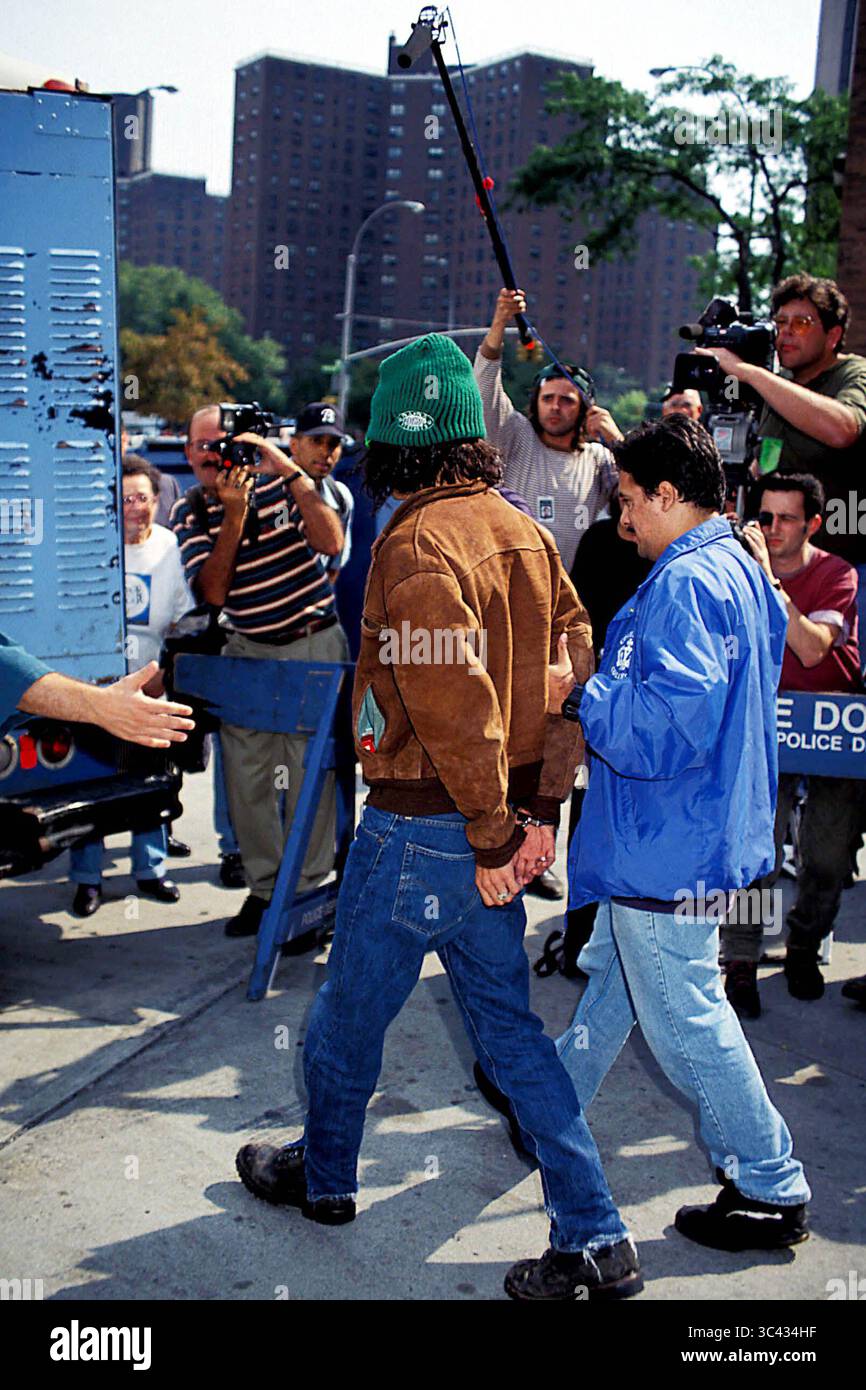 1 gennaio 2011 - l9229ww SD0913. JOHNNY DEPP ARREST 100 CENTER STREET NYC CENTRAL BOOKING. WALTER WEISSMAN/1994. (Immagine di credito: © Walter Weissman/ZUMA Wire) Foto Stock