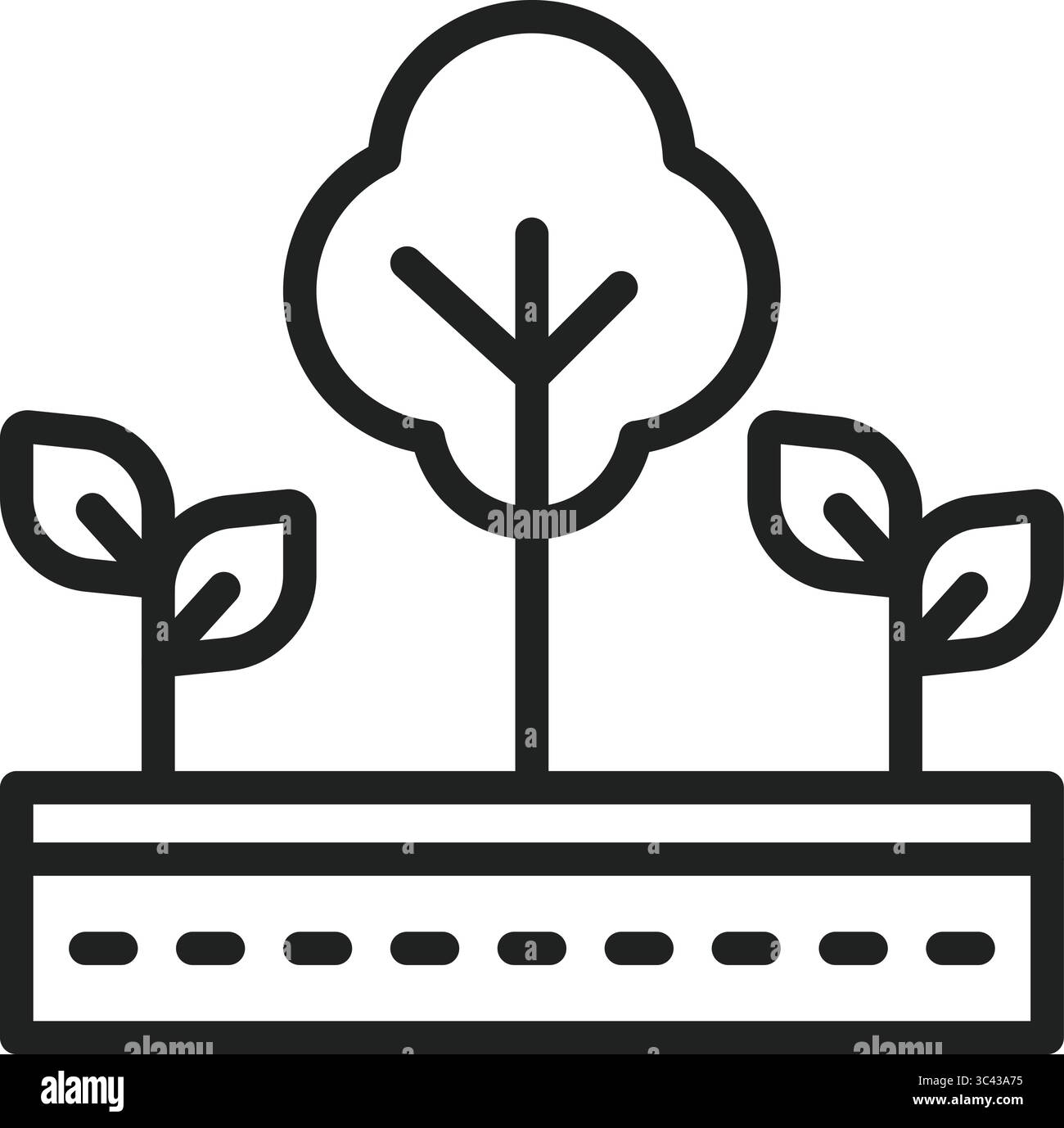 Icona agroforestale. Adatto per applicazioni mobili, applicazioni Web e supporti di stampa. Illustrazione Vettoriale