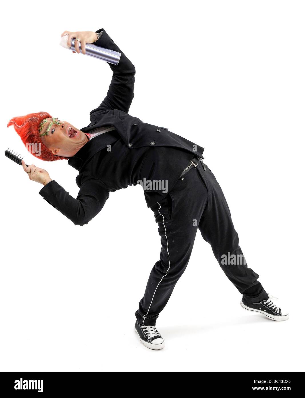 Louie Spence ad un photocall per il National AIDS Trust Wig Party a Londra - 3 ottobre 2010 Foto Stock