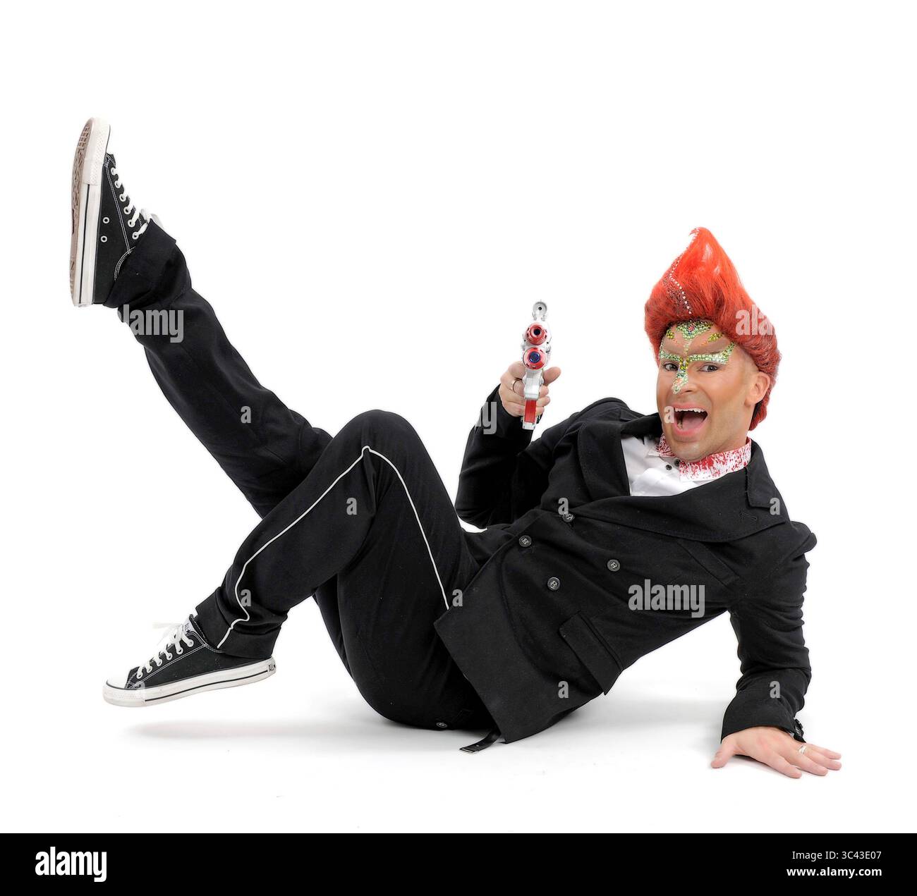 Louie Spence ad un photocall per il National AIDS Trust Wig Party a Londra - 3 ottobre 2010 Foto Stock