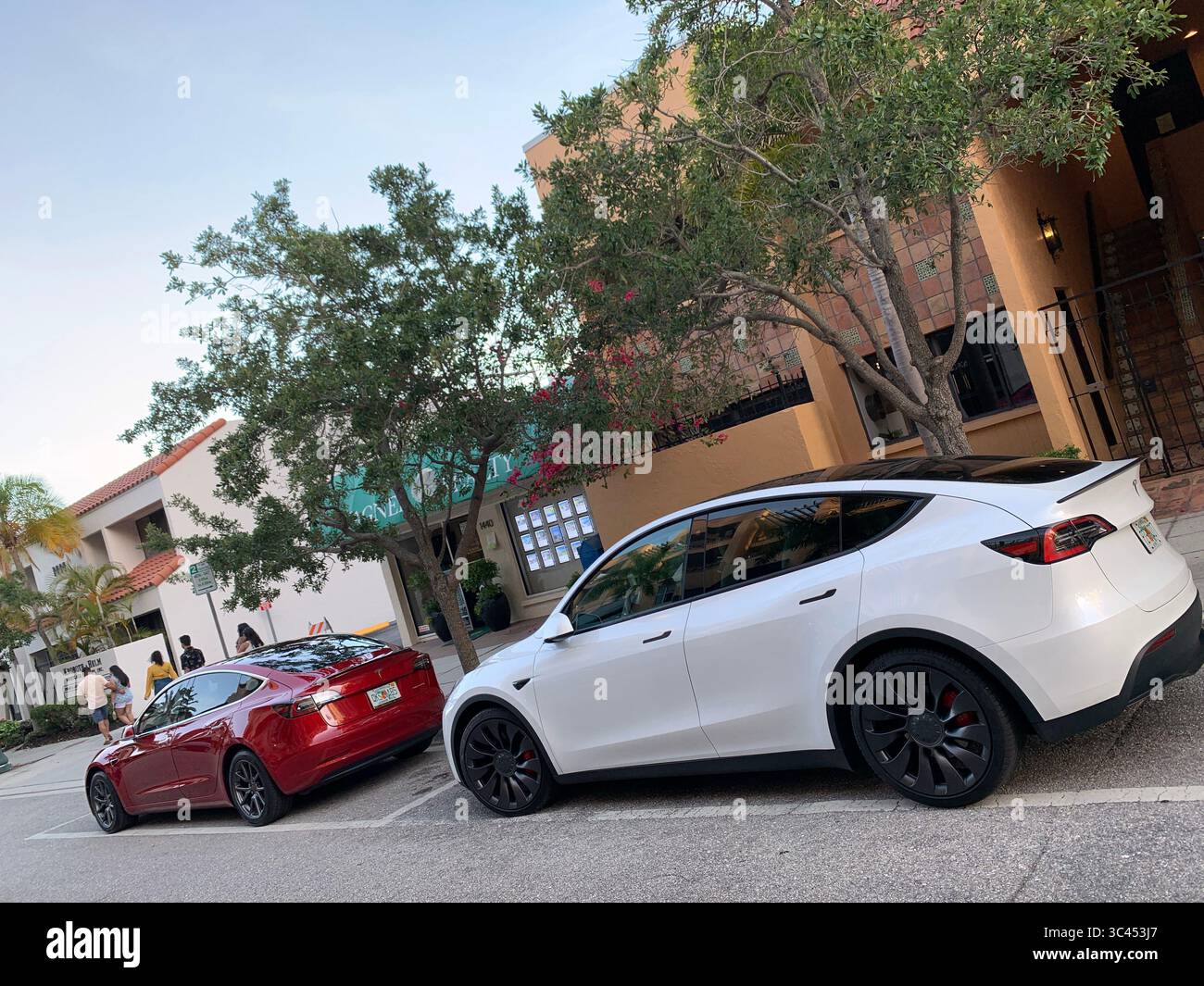 29 maggio 2021, New York, New York, Stati Uniti: Sarasota, Florida. È stata una giocosa da brivido catturata per TikTok con una colonna sonora fornita da Justin Bieber e con una Tesla che fungeva da driver designato per la notte. In un breve video, tre giovani uomini vengono mostrati ballare ai loro posti, birre nelle vicinanze, mentre la Tesla si sposta lungo l'autostrada vicino ad altre auto a 65 miglia all'ora. Nessuno è dietro il volante. Tesla avvisa il conducente e disinserisce il sistema di guida autonoma se la cintura di sicurezza non è allacciata o se le mani del conducente non vengono rilevate sul volante. (Immagine di credito: © John Marshal Foto Stock