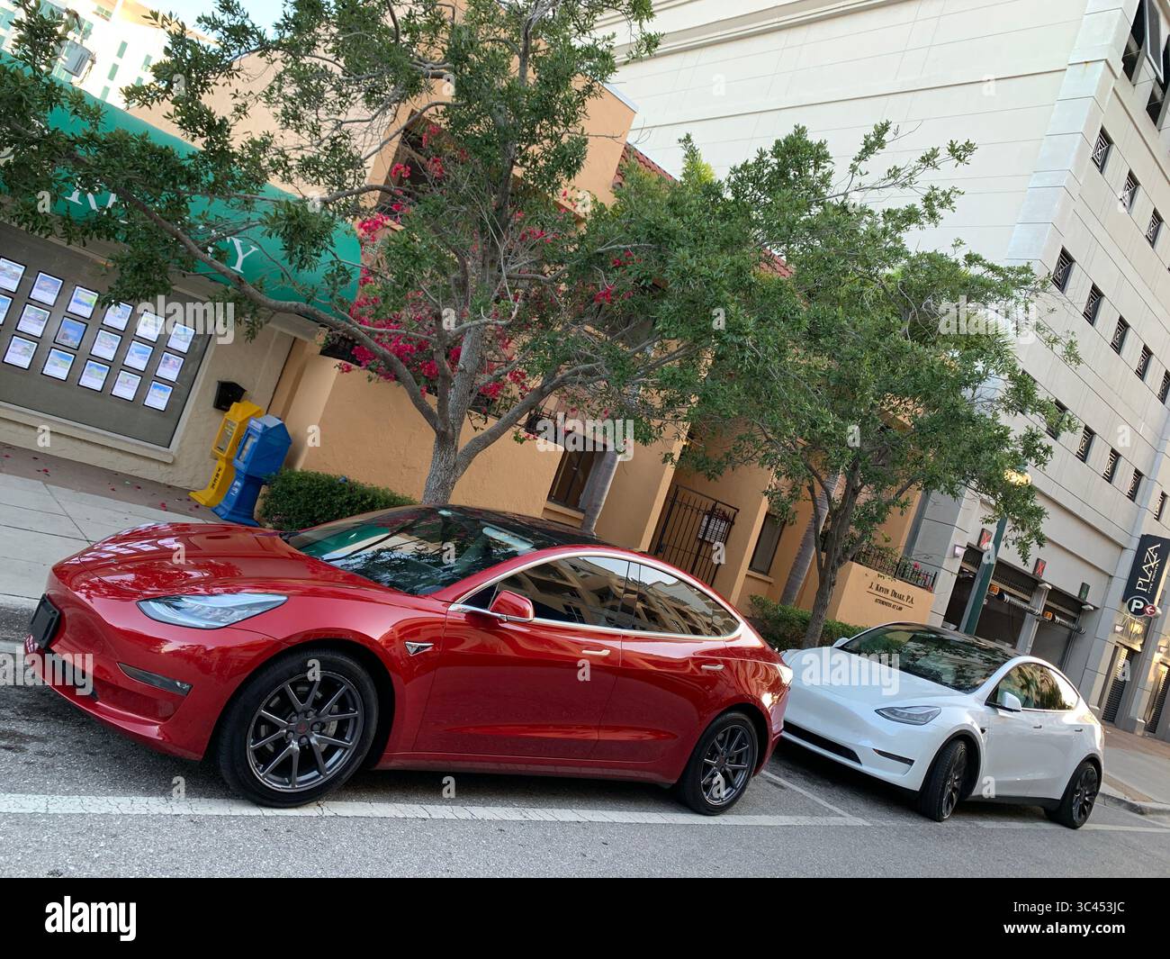 29 maggio 2021, New York, New York, Stati Uniti: Sarasota, Florida. È stata una giocosa da brivido catturata per TikTok con una colonna sonora fornita da Justin Bieber e con una Tesla che fungeva da driver designato per la notte. In un breve video, tre giovani uomini vengono mostrati ballare ai loro posti, birre nelle vicinanze, mentre la Tesla si sposta lungo l'autostrada vicino ad altre auto a 65 miglia all'ora. Nessuno è dietro il volante. Tesla avvisa il conducente e disinserisce il sistema di guida autonoma se la cintura di sicurezza non è allacciata o se le mani del conducente non vengono rilevate sul volante. (Immagine di credito: © John Marshal Foto Stock