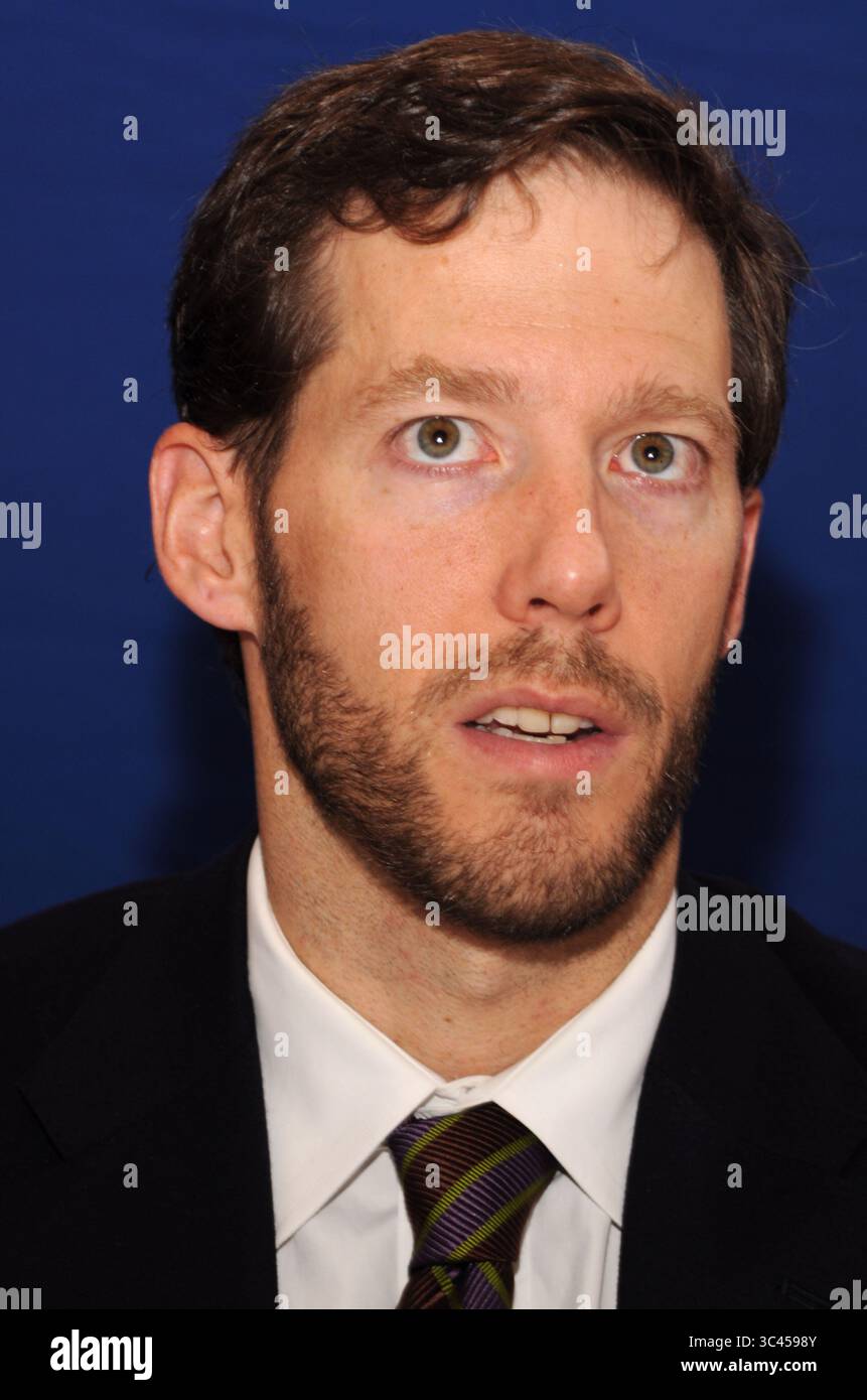 Aron Ralston al press junket per '127 hours' a Los Angeles - 25 ottobre 2010 Foto Stock