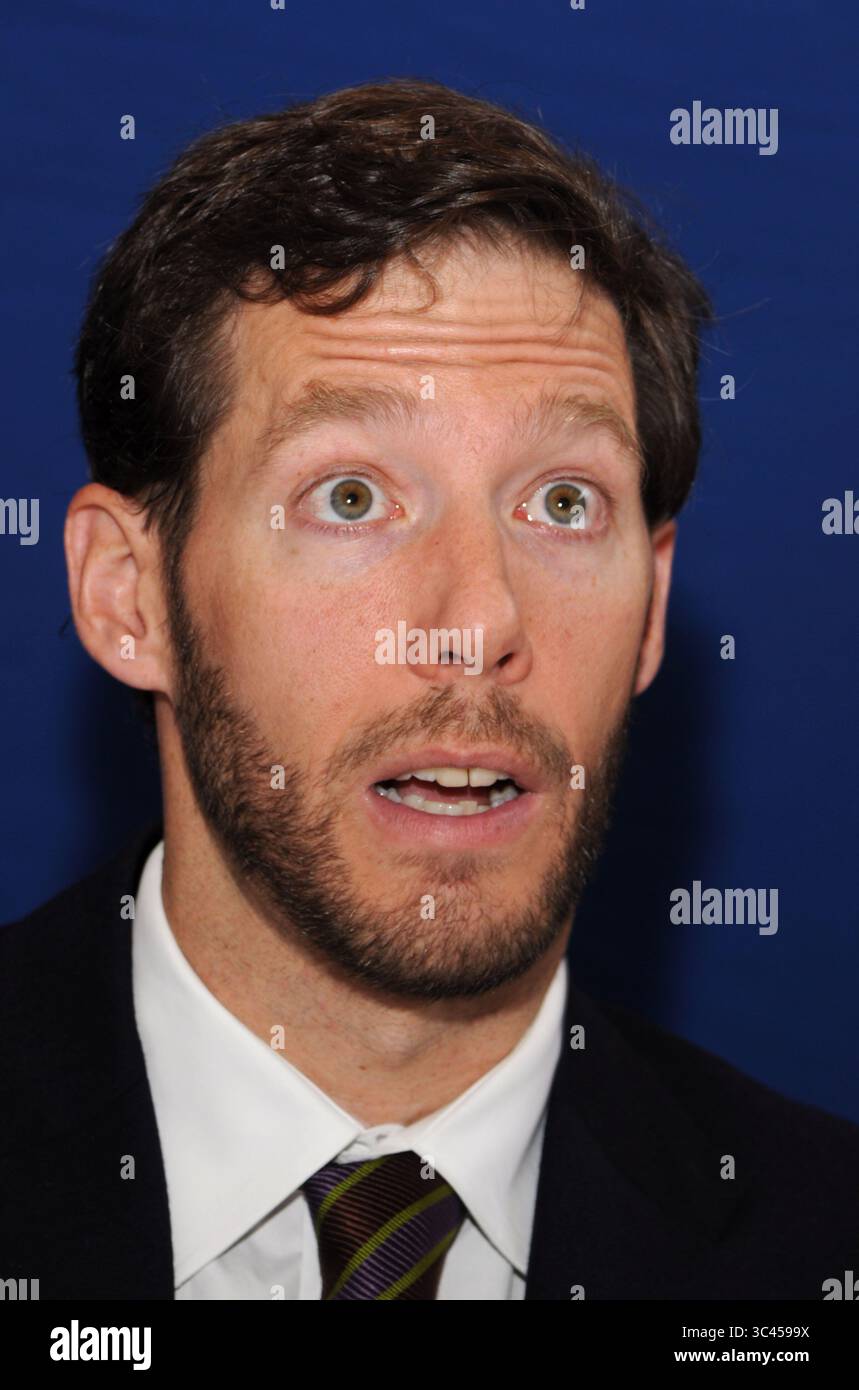 Aron Ralston al press junket per '127 hours' a Los Angeles - 25 ottobre 2010 Foto Stock