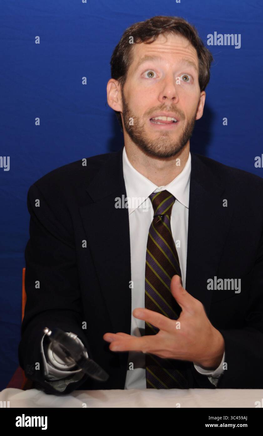 Aron Ralston al press junket per '127 hours' a Los Angeles - 25 ottobre 2010 Foto Stock