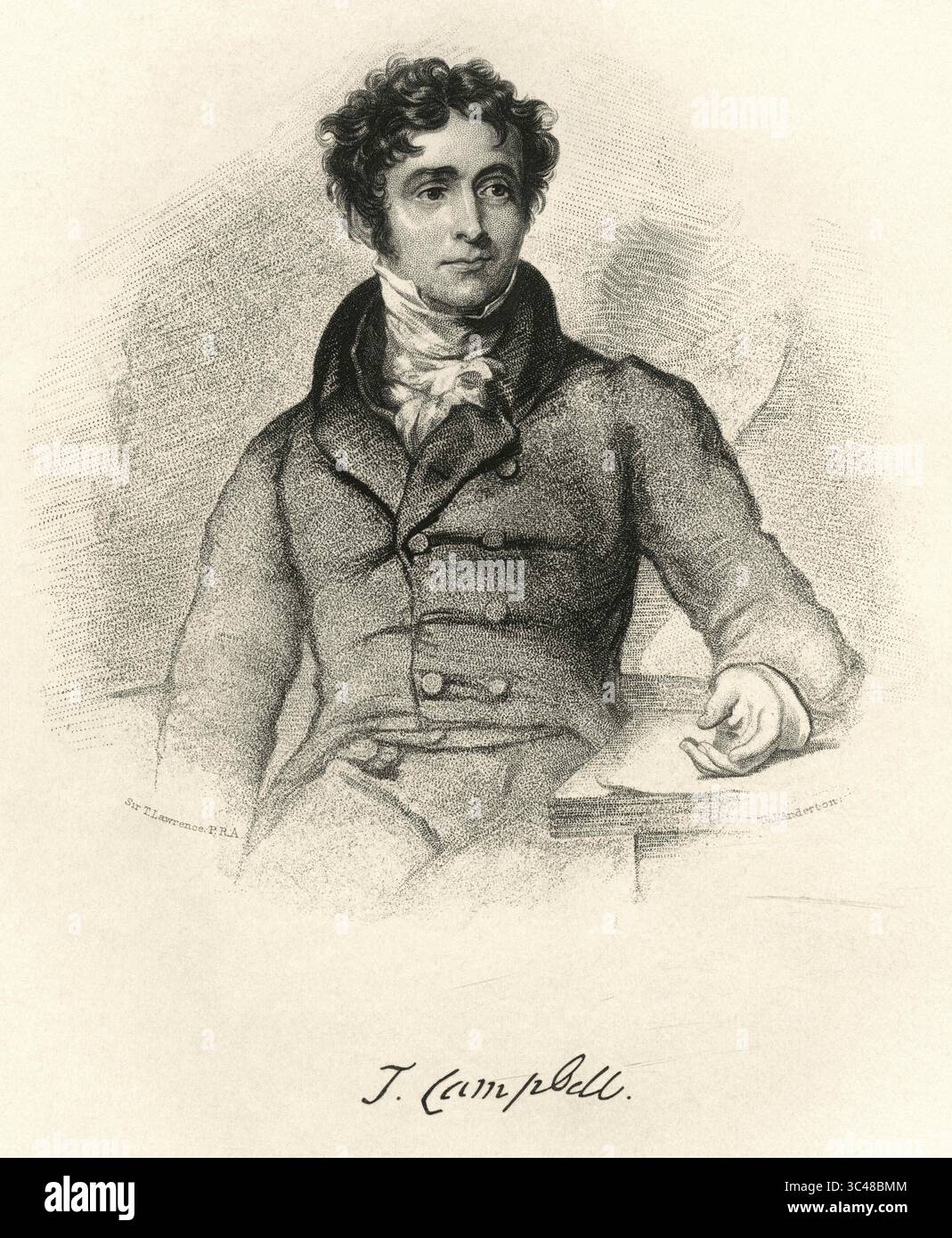 5 maggio 2018 - Stati Uniti - John Campbell (1653-1728), redattore scozzese-americano e fondatore di First Successful Established Paper in America, Boston News-Letter, Engraving (Credit Image: © JT Vintage/Glasshouse via ZUMA Wire) Foto Stock