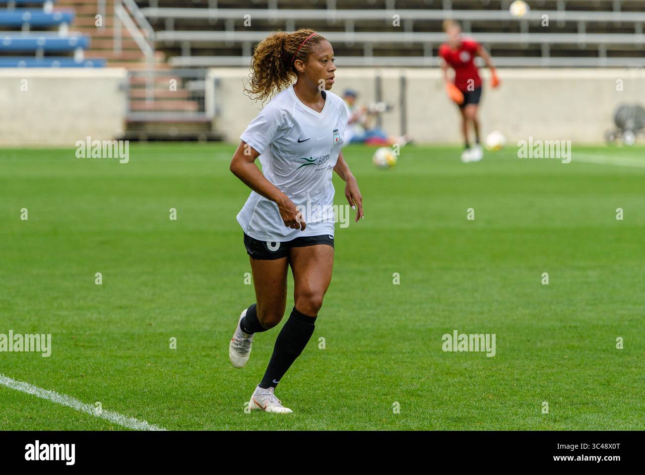 1 luglio 2018 - Bridgeview, Illinois, Stati Uniti - Bridgeview, Illinois - domenica 1 luglio 2018: Chicago Red Stars vs Washington Spirit al Toyota Park. (Immagine di credito: © Daniel Bartel/ISIPhotos tramite filo ZUMA) Foto Stock
