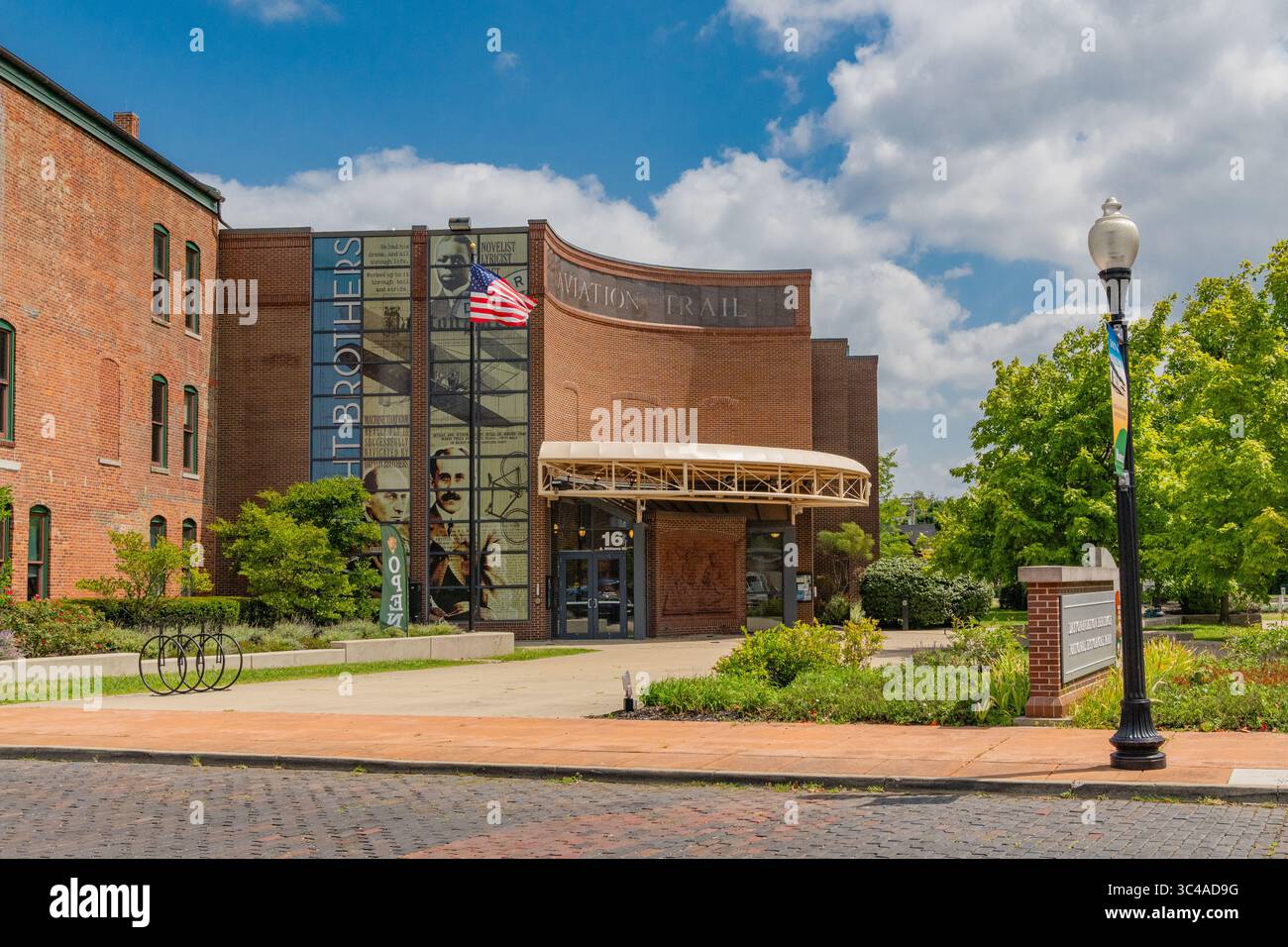 Dayton, OH, USA - 19 agosto 2024: Dayton Aviation Heritage National Historical Park, sede della Wright Cycle Company, il negozio di biciclette di t Foto Stock