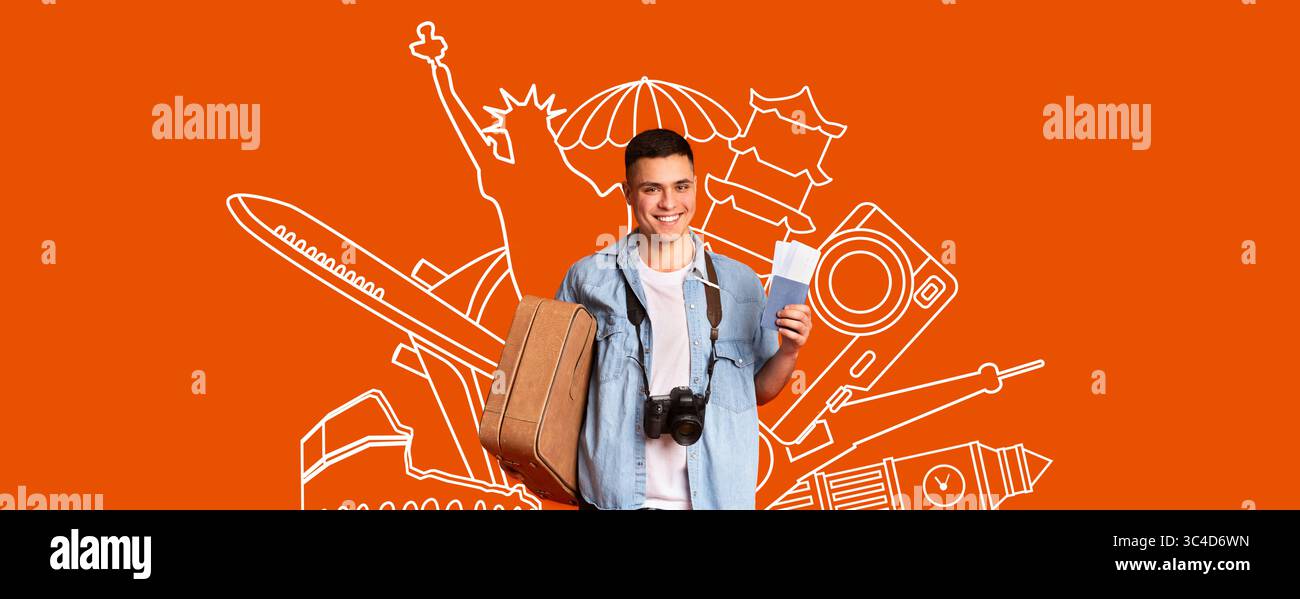 Abbracciate nuove culture ed esperienze durante la vostra prossima vacanza Foto Stock