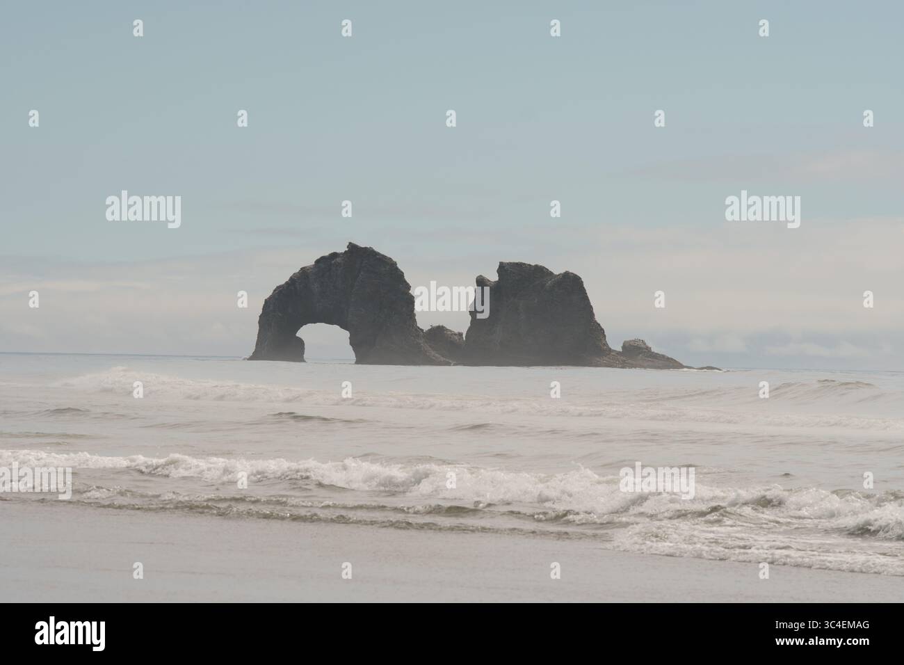 Twin Rocks, Rockaway Beach, Tillamook, Oregon Foto Stock