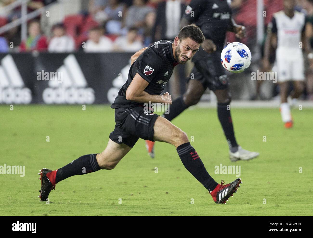 29 agosto 2018 - Washington, Distretto della Colombia, Stati Uniti - Washington, DC. - Mercoledì, 29 agosto 2018: i Philadelphia Union sconfissero il D.C. United 2-0 in un MLS match all'Audi Field. (Immagine di credito: © Tony Quinn/ISIPhotos via ZUMA Wire) Foto Stock