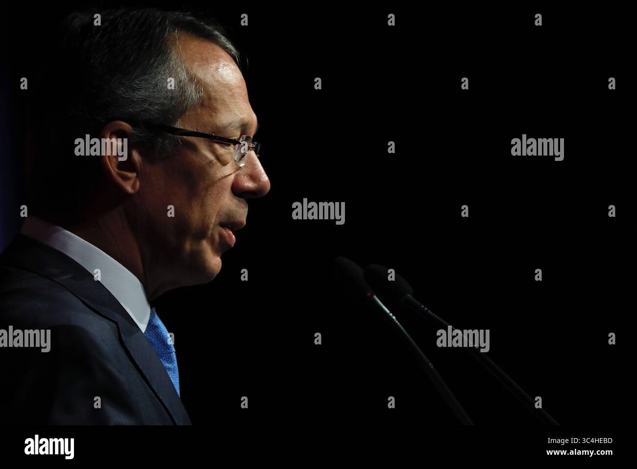 3 settembre 2018 - San Paolo, San Paolo, Brasile - San Paolo, San Paolo, Brasile - set, 2018 - CANDIDO BRACHER, presidente del gruppo finanziario Itau Unibanco, lunedì (3), che discute di istruzione ed economia con le autorità e i candidati alla presidenza del Brasile. (Immagine di credito: © Marcelo Chello/ZUMA Wire) Foto Stock