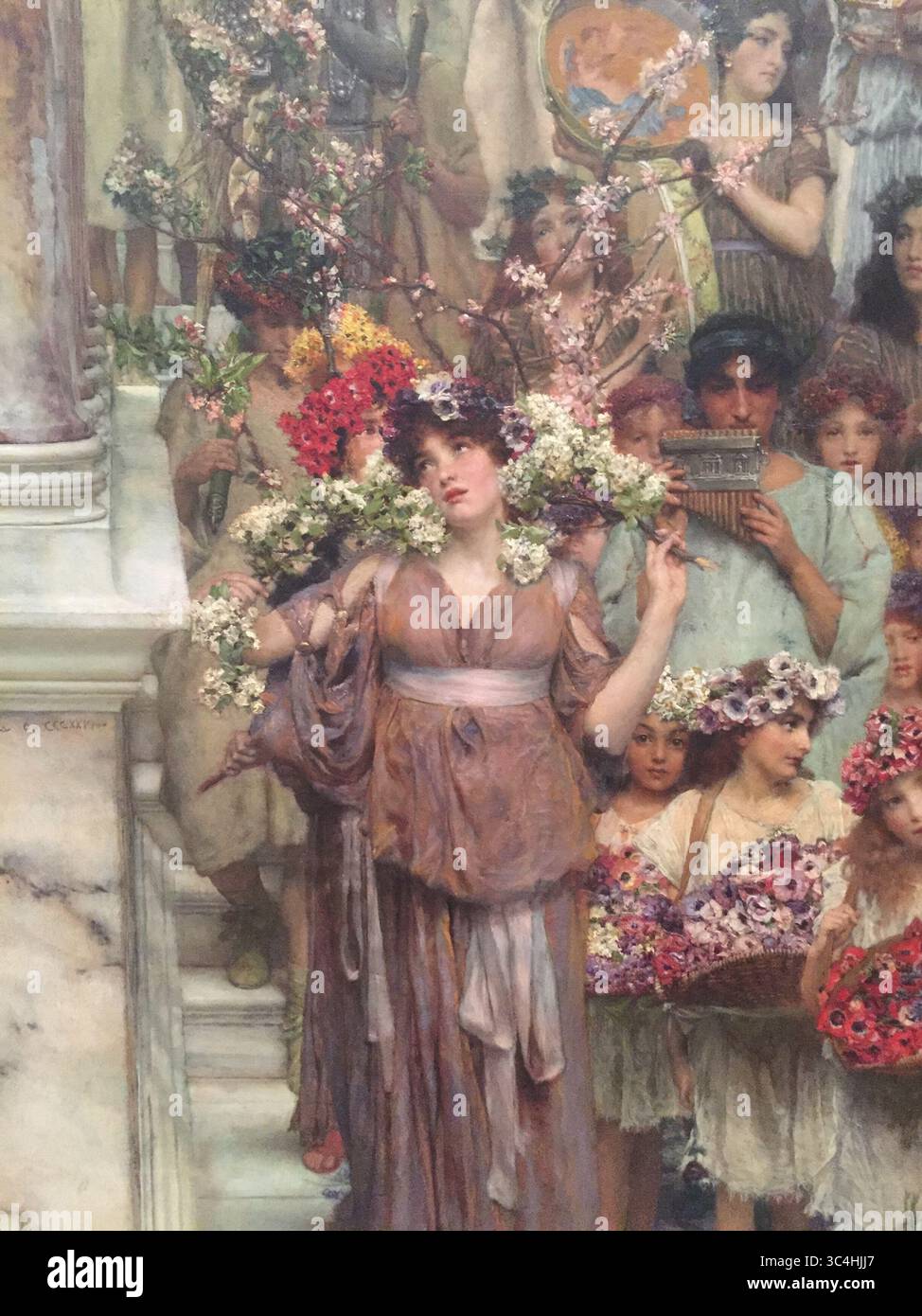 19th Century Oil Painting: Spring, di Lawrence Alma-Tadema, 1894 Foto Stock