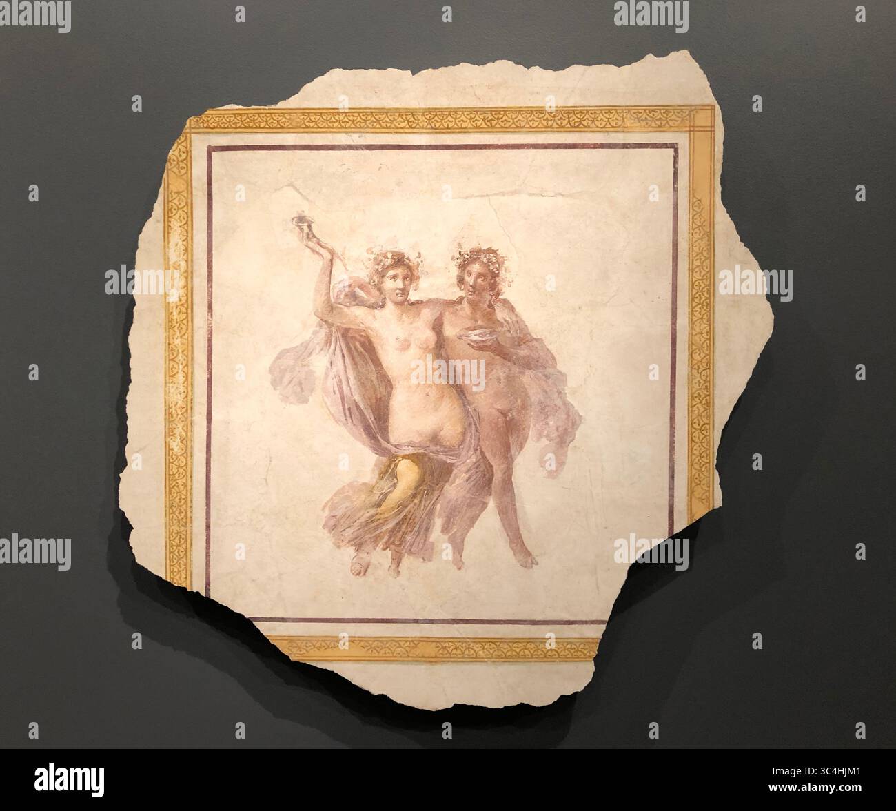 Arte greca antica: Villa affresco dipinto di Dioniso e Arianna Foto Stock