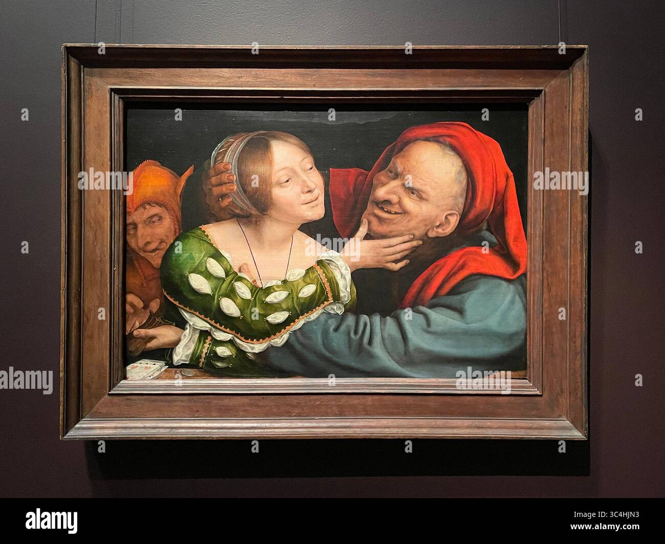 Renaissance Oil Painting: Ill-matched Lovers di Quentin Massys, Netherlandish, c. 1520-1525 Foto Stock