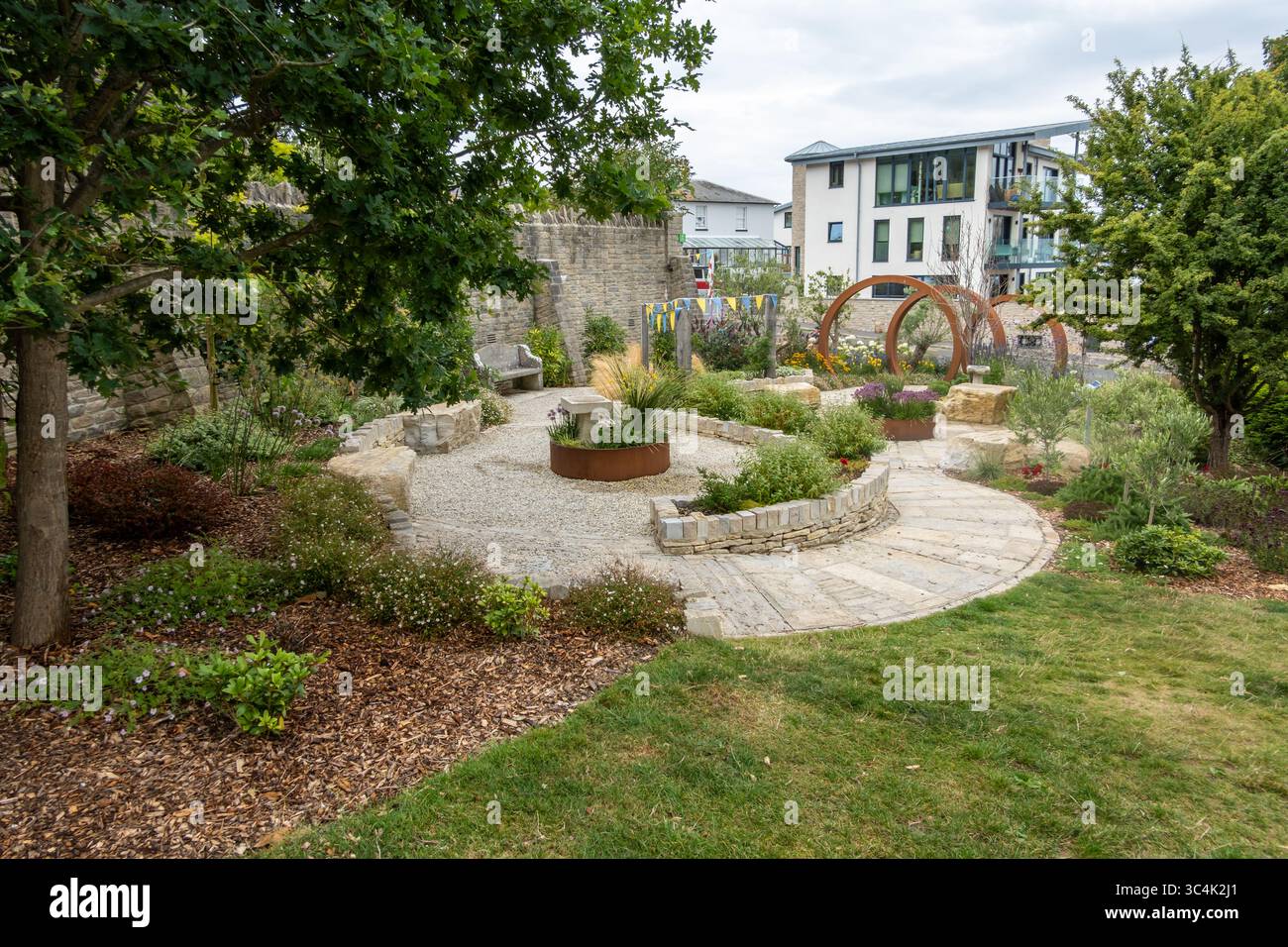 Il giardino del Santuario di Swanage, Dorset, Inghilterra Regno Unito Foto Stock