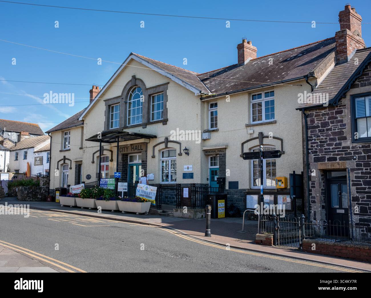 Il municipio nel centro di St Davids nel Pembrokeshire West Wales Regno Unito Foto Stock