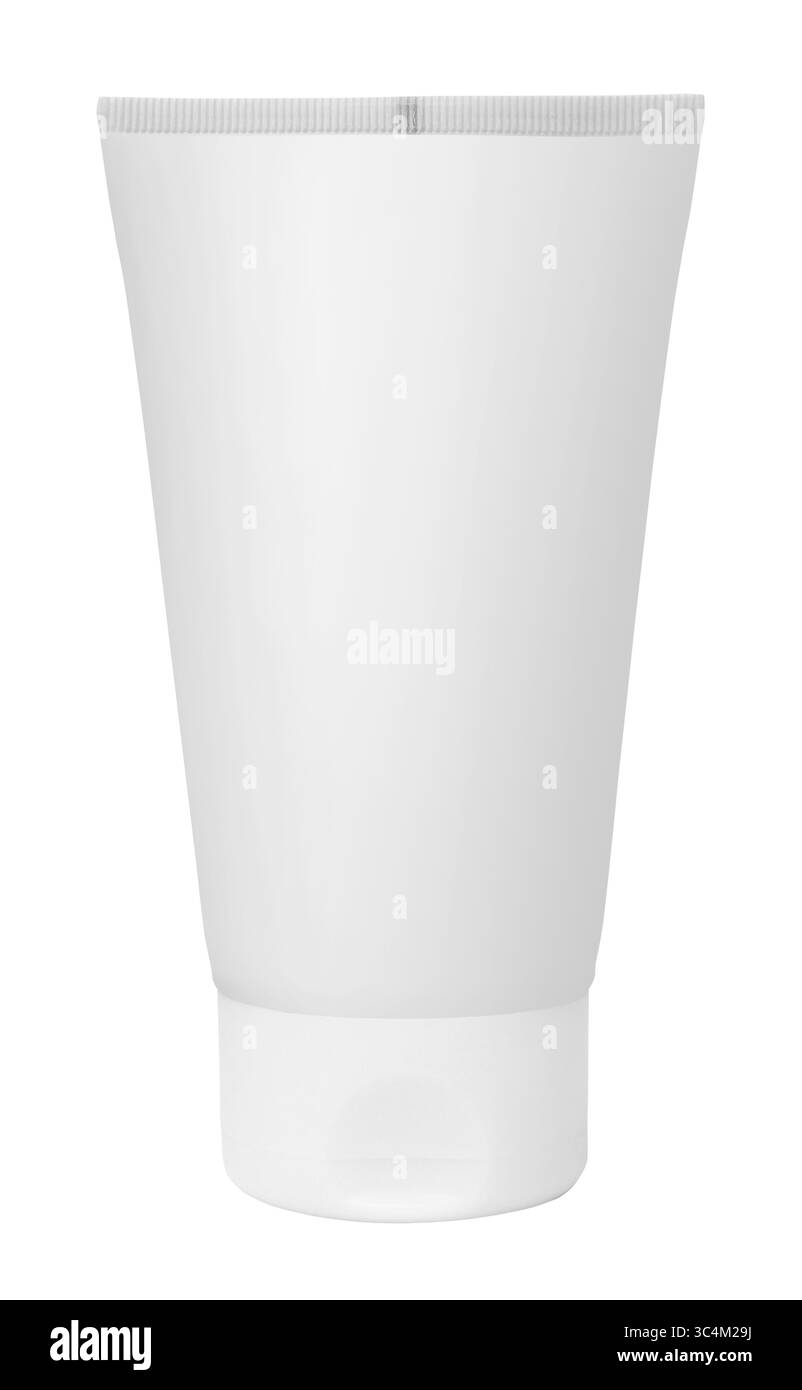 Tubo di crema o gel isolato su bianco Foto Stock