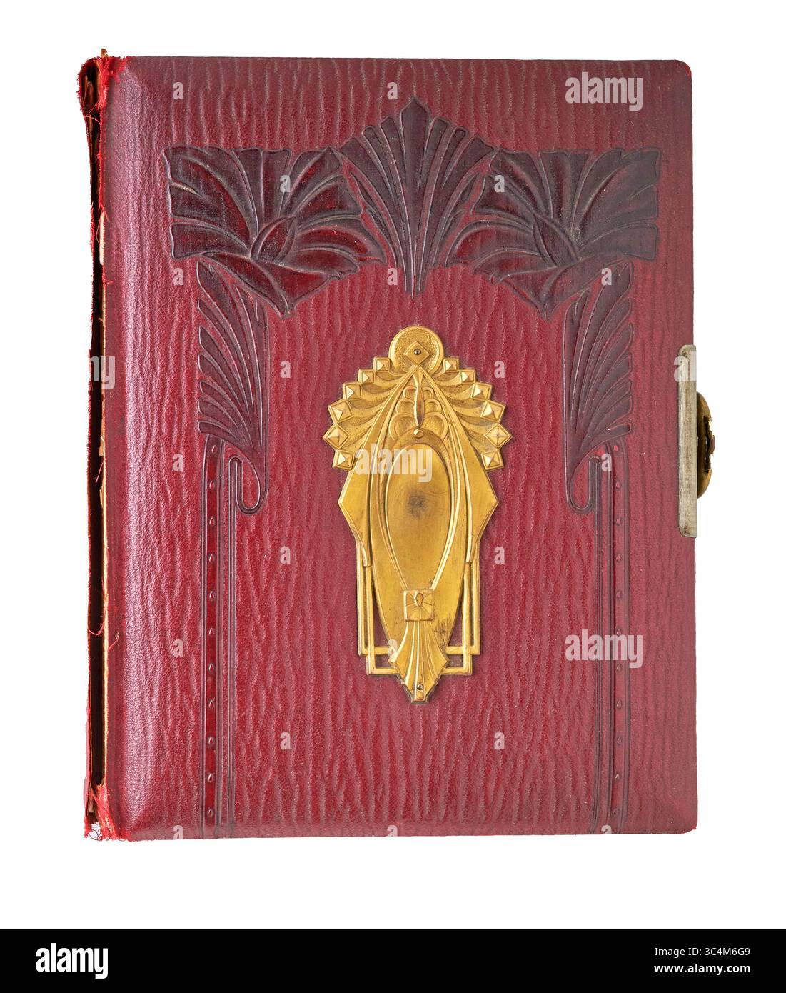 Copertina di album Art Deco antico e vintage isolata Foto Stock
