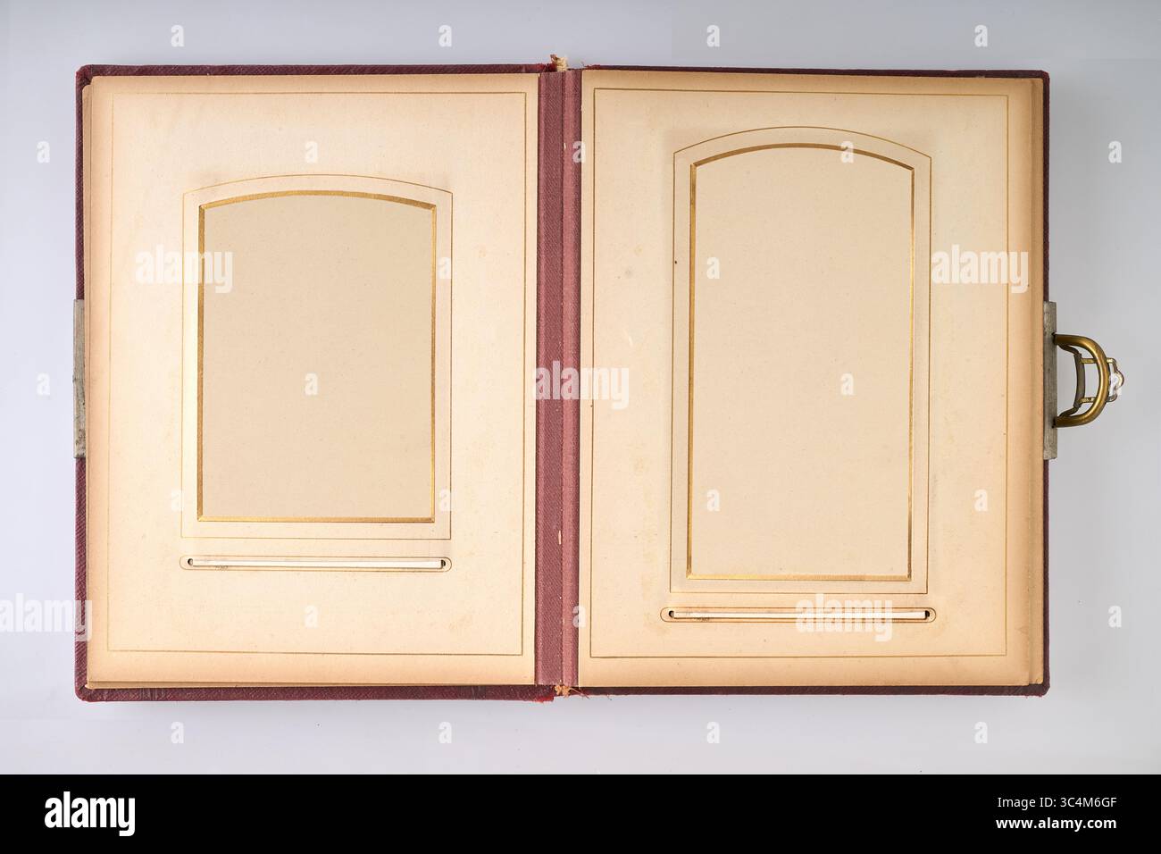 Fogli da fotolibro Art Deco antichi e vintage , percorso per ogni cornice Foto Stock