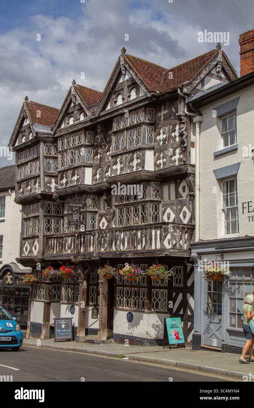 Il Feathers Hotel Ludlow Shropshire Foto Stock