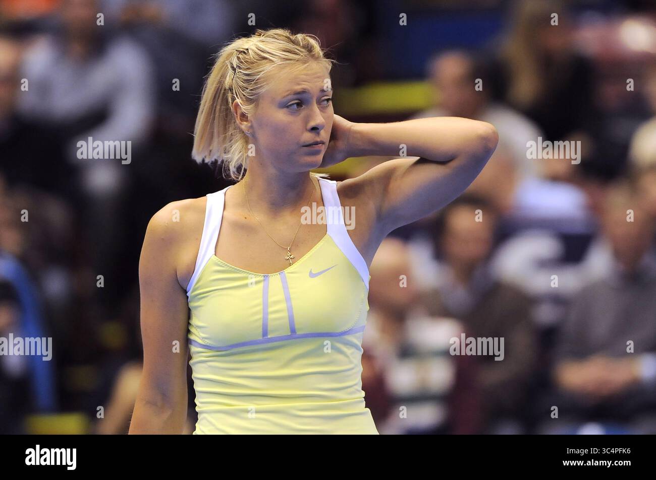 Milano Italia 01/12/2012: Maria Sharapova, tennista russa, durante l'evento di tennis "la grande Sfida" al Mediolanum Forum. Foto Stock