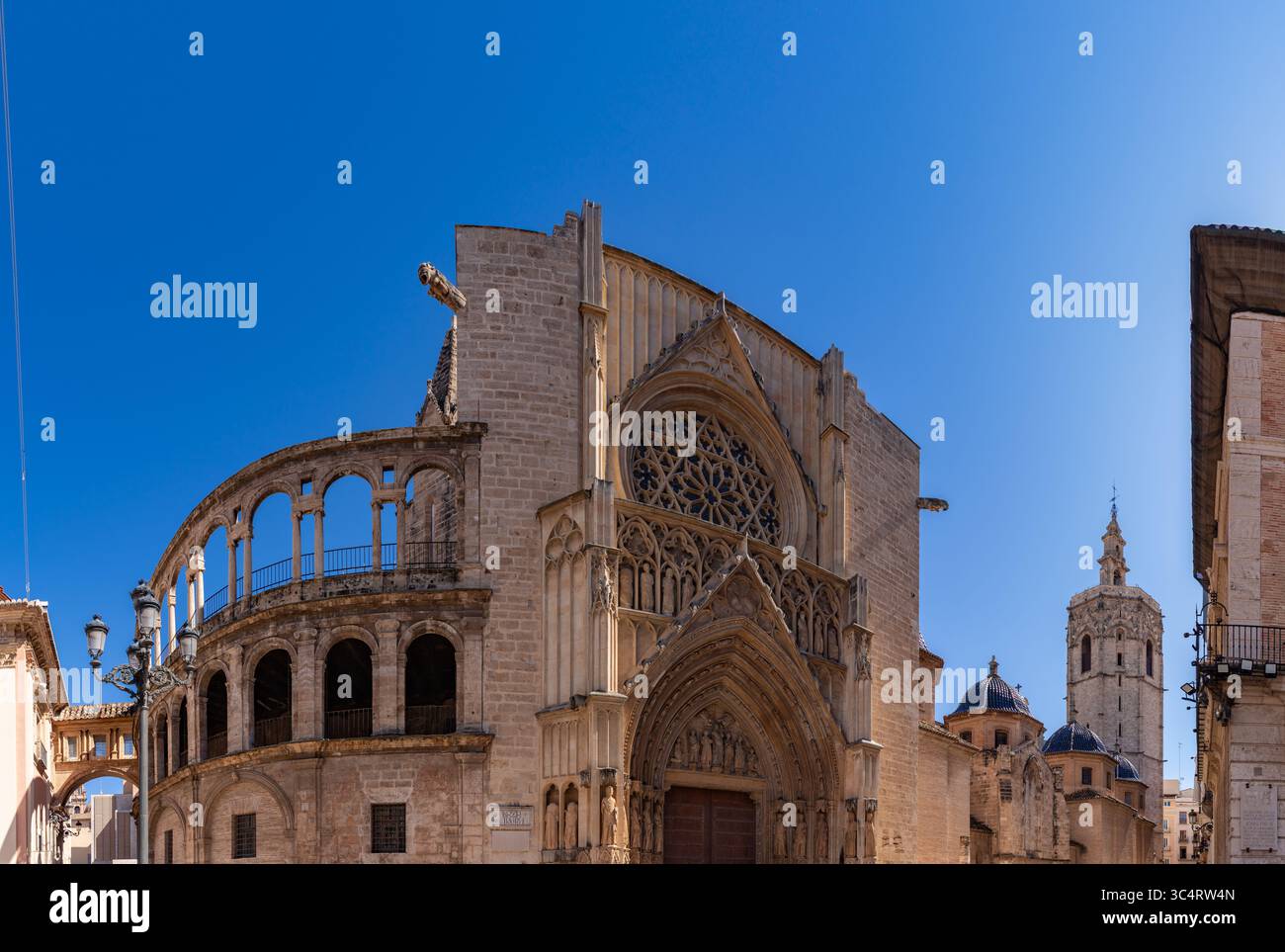 Una foto della Cattedrale di Valencia. Foto Stock
