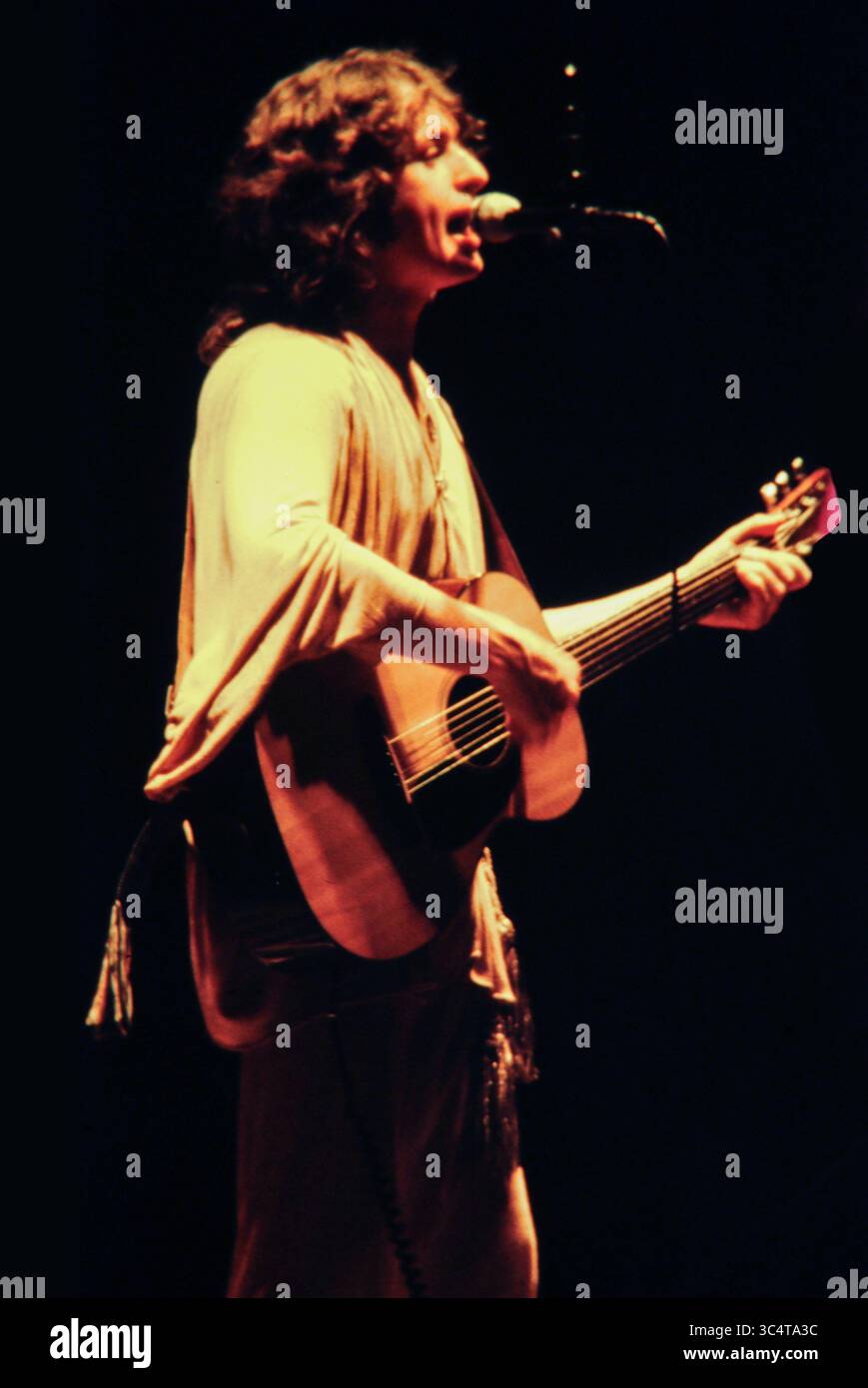 Jon Anderson di YES, Providence, Rhode Island, Civic Center, Stati Uniti, 1° settembre 1978. Foto Stock