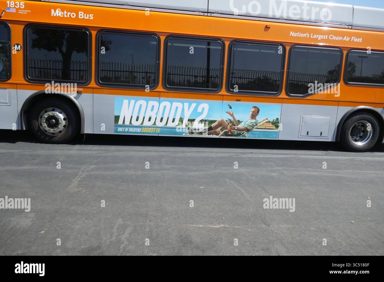 Los Angeles, California, USA 28 luglio 2025 Nobody 2 Bus con Bob Odenkirk il 28 luglio 2025 a Los Angeles, California, USA. Foto di Barry King/Alamy Stock Photo Foto Stock