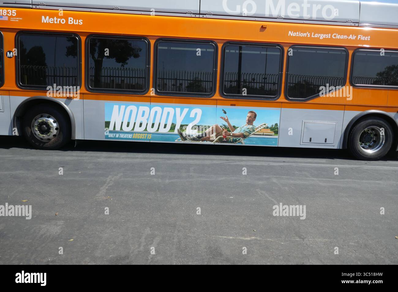 Los Angeles, California, USA 28 luglio 2025 Nobody 2 Bus con Bob Odenkirk il 28 luglio 2025 a Los Angeles, California, USA. Foto di Barry King/Alamy Stock Photo Foto Stock