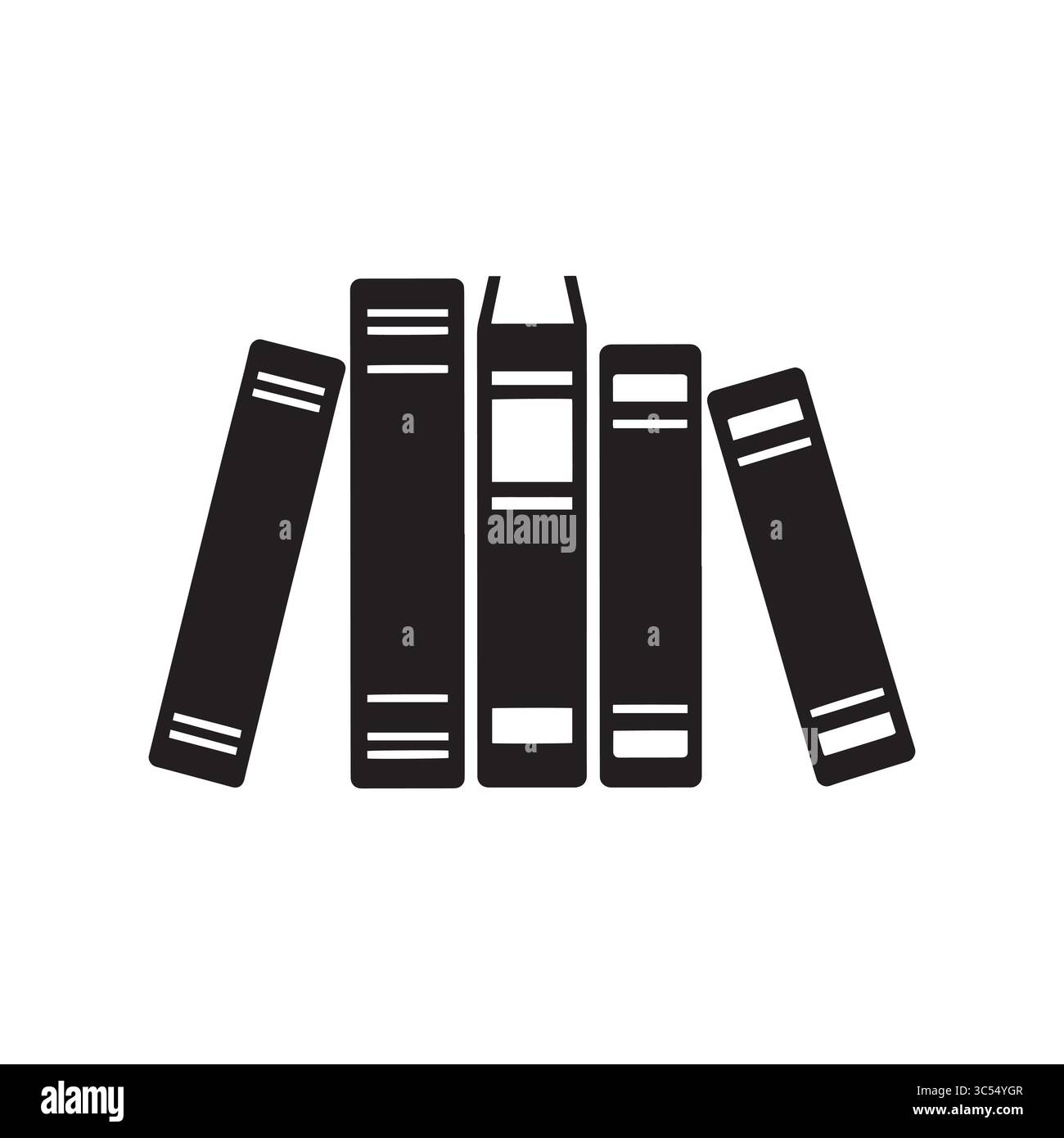 Silhouette minimalista del libro: Icona in bianco e nero che rappresenta la conoscenza, l'apprendimento e la letteratura Illustrazione Vettoriale Silhouette minimalista del libro: Icona in bianco e nero che rappresenta la conoscenza, l'apprendimento e la letteratura Illustrazione Vettoriale
