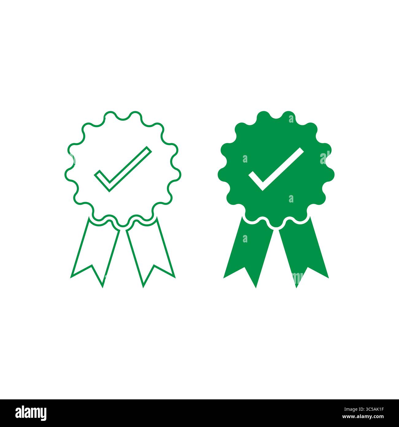 Badge di verifica: Raccolta delle icone di garanzia di qualità, approvazione e attendibilità Illustrazione Vettoriale