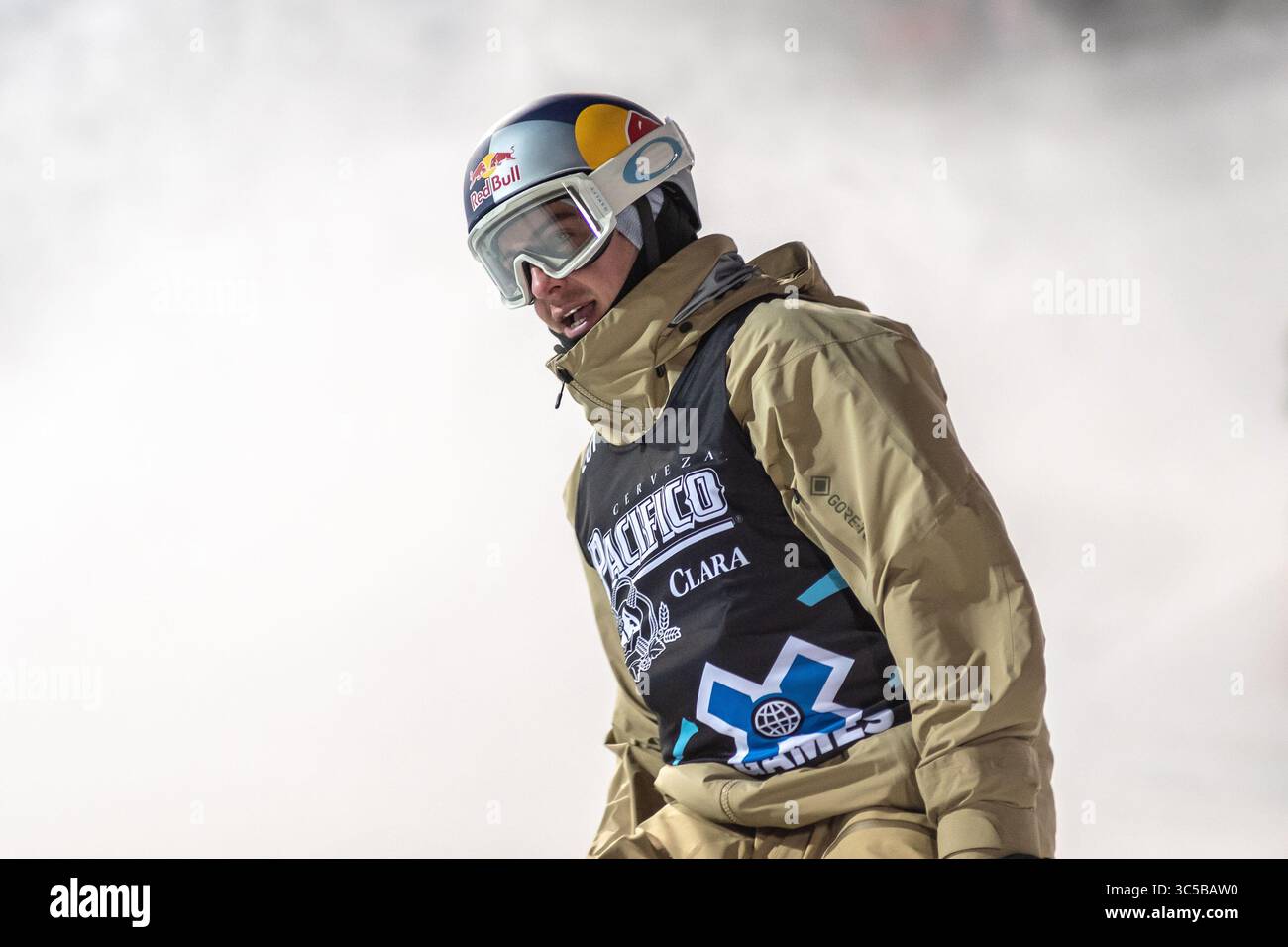 25 gennaio 2020, Aspen, Colorado, Stati Uniti: MARK MCMORRIS termina la sua corsa nella finale Real Cost Snowboard Big Air di menÂ agli X Games, a Buttermilk Mountain, ad Aspen, 25 gennaio 2020. (Immagine di credito: © Lynn Pennington/ZUMA Wire) Foto Stock