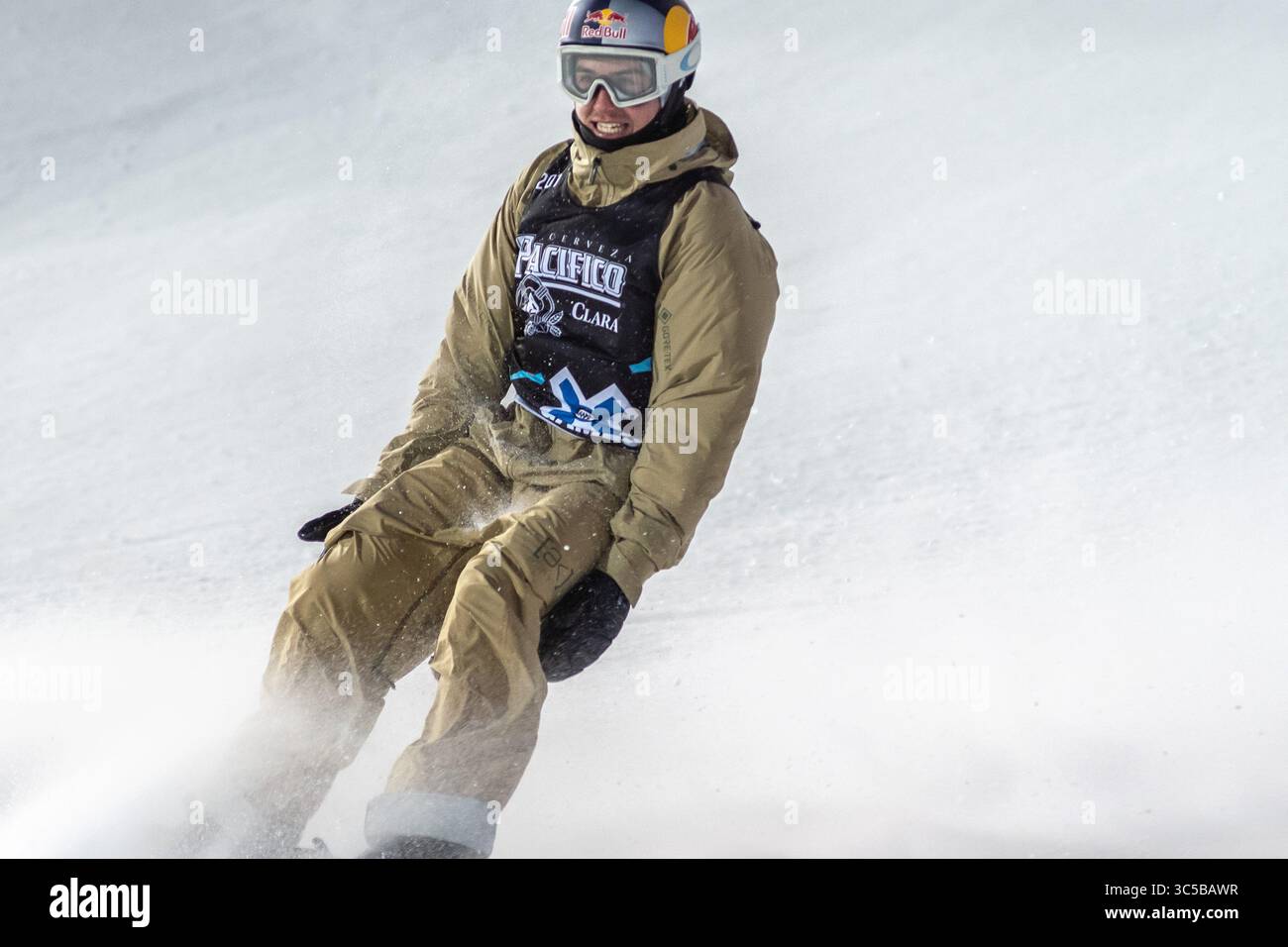 25 gennaio 2020, Aspen, Colorado, Stati Uniti: MARK MCMORRIS termina la sua corsa nella finale Real Cost Snowboard Big Air di menÂ agli X Games, a Buttermilk Mountain, ad Aspen, 25 gennaio 2020. (Immagine di credito: © Lynn Pennington/ZUMA Wire) Foto Stock