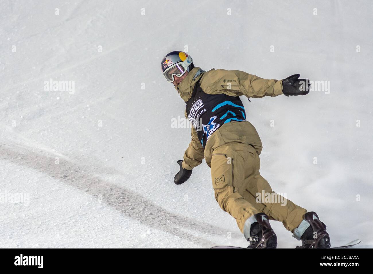 25 gennaio 2020, Aspen, Colorado, Stati Uniti: MARK MCMORRIS termina la sua corsa nella finale Real Cost Snowboard Big Air di menÂ agli X Games, a Buttermilk Mountain, ad Aspen, 25 gennaio 2020. (Immagine di credito: © Lynn Pennington/ZUMA Wire) Foto Stock