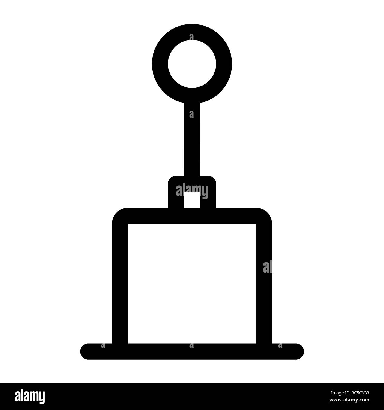 Icona del cambio SIM Racing. Icona della leva del cambio. cambio sim racing. Stile contorno. 48x48 px Illustrazione Vettoriale