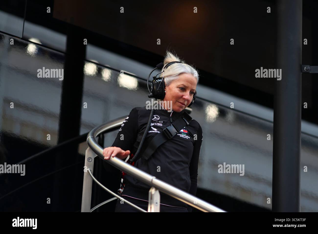 21 febbraio 2020, Barcellona, Spagna: Angela Cullen , Lewis Hamilton44 Personal Trainer. Campionato del mondo di Formula 1 2020, . (Immagine di credito: © Federico Basile/ZUMA Wire/ZUMAPRESS.com) Foto Stock
