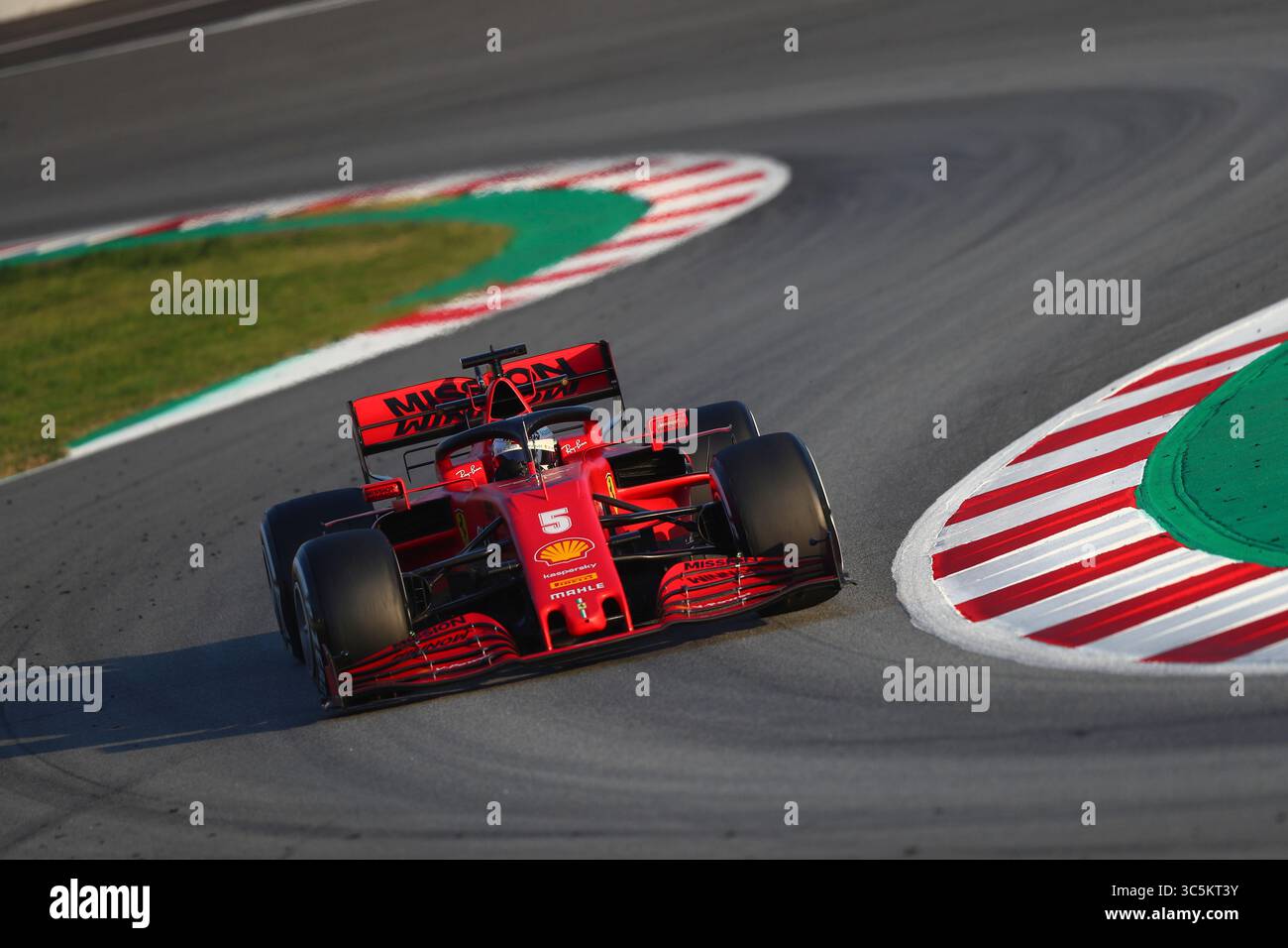 21 febbraio 2020, Barcellona, Spagna: #05 Sebastian Vettel, Scuderia Ferrari. Campionato del mondo di Formula 1 2020, . (Immagine di credito: © Federico Basile/ZUMA Wire/ZUMAPRESS.com) Foto Stock