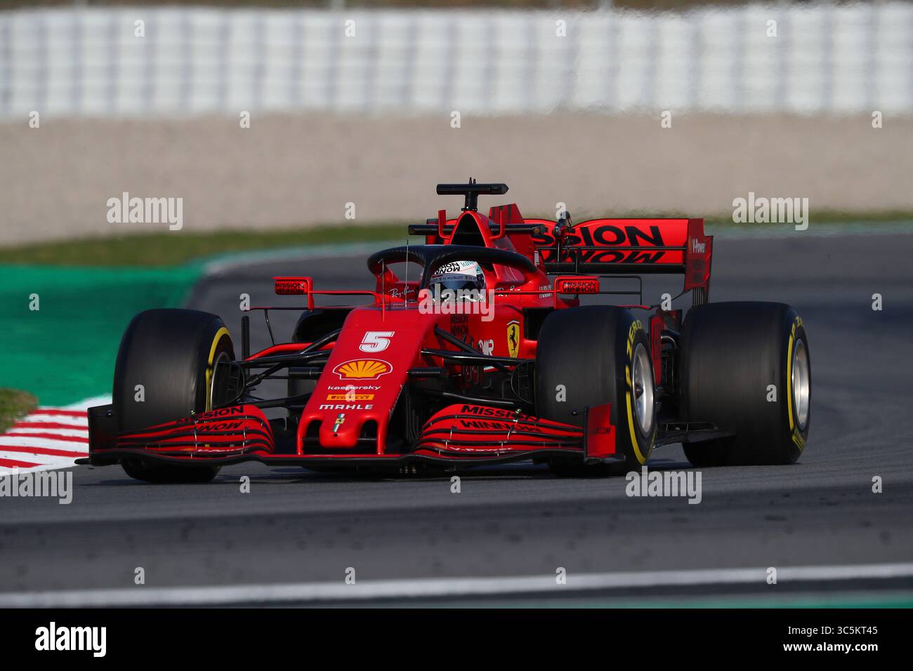21 febbraio 2020, Barcellona, Spagna: #05 Sebastian Vettel, Scuderia Ferrari. Campionato del mondo di Formula 1 2020, . (Immagine di credito: © Federico Basile/ZUMA Wire/ZUMAPRESS.com) Foto Stock