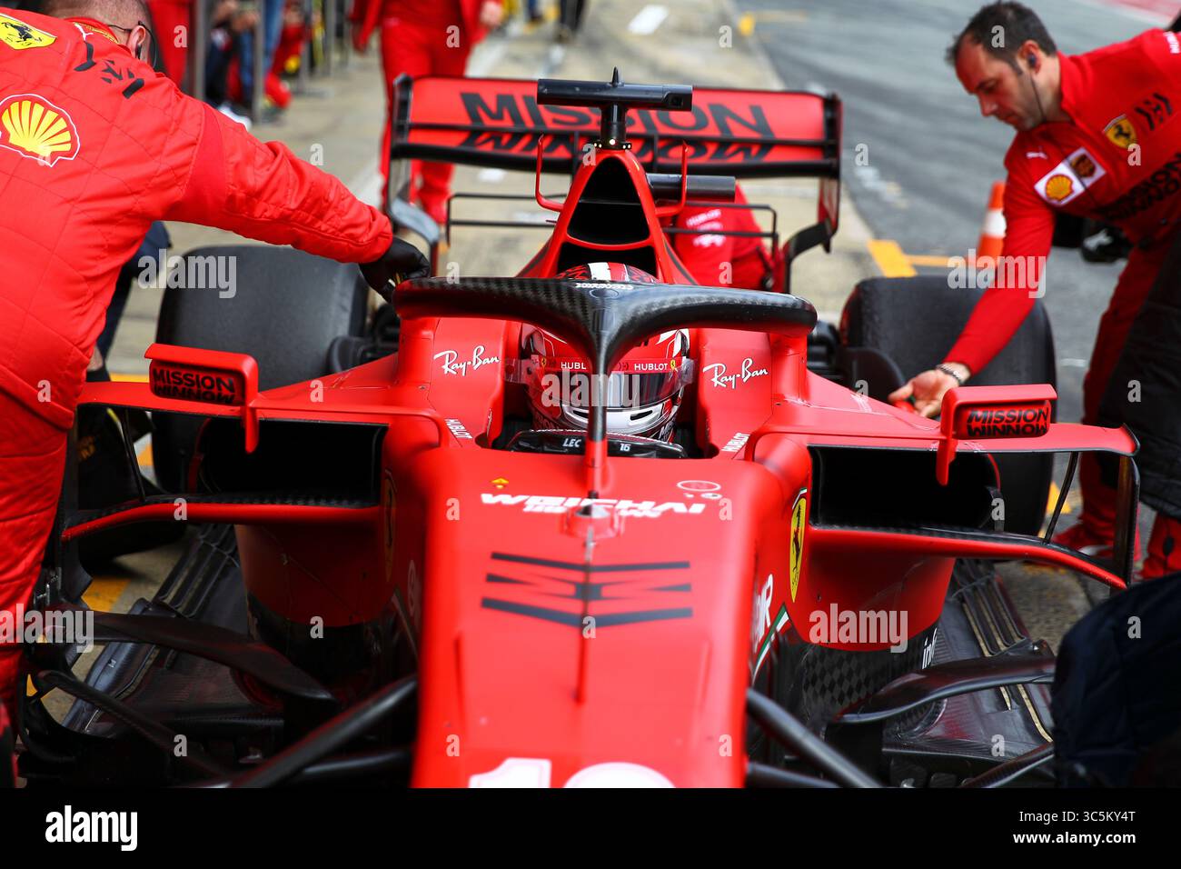 28 febbraio 2020, Barcellona, Spagna: N. 16 Charles Leclerc, Scuderia Ferrari. Formula 1 World Championship 2020, Winter testing days #2 2020 Barcelona, 26-28 febbraio 2020. (Immagine di credito: © Federico Basile/ZUMA Wire) Foto Stock