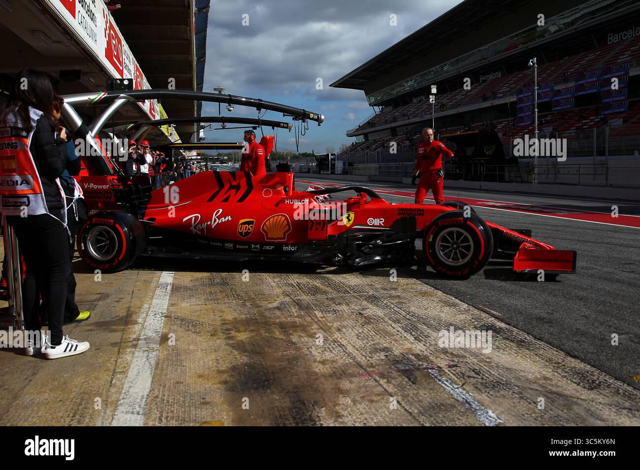 28 febbraio 2020, Barcellona, Spagna: N. 16 Charles Leclerc, Scuderia Ferrari. Formula 1 World Championship 2020, Winter testing days #2 2020 Barcelona, 26-28 febbraio 2020. (Immagine di credito: © Federico Basile/ZUMA Wire) Foto Stock
