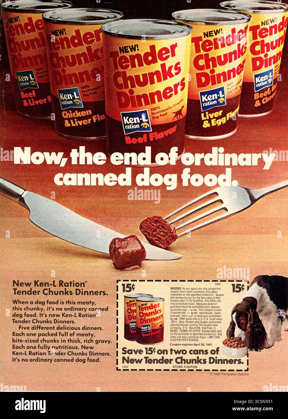 Pubblicità su rivista vintage 'Ladies' Home Journal' giugno 1980, USA Foto Stock