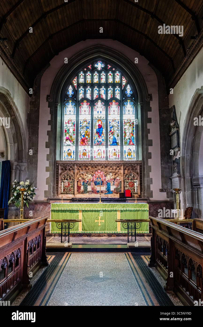 St Mary the Virgin Church, The Green, Westerham, Kent Foto Stock