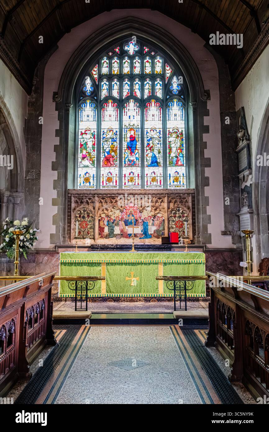 St Mary the Virgin Church, The Green, Westerham, Kent Foto Stock