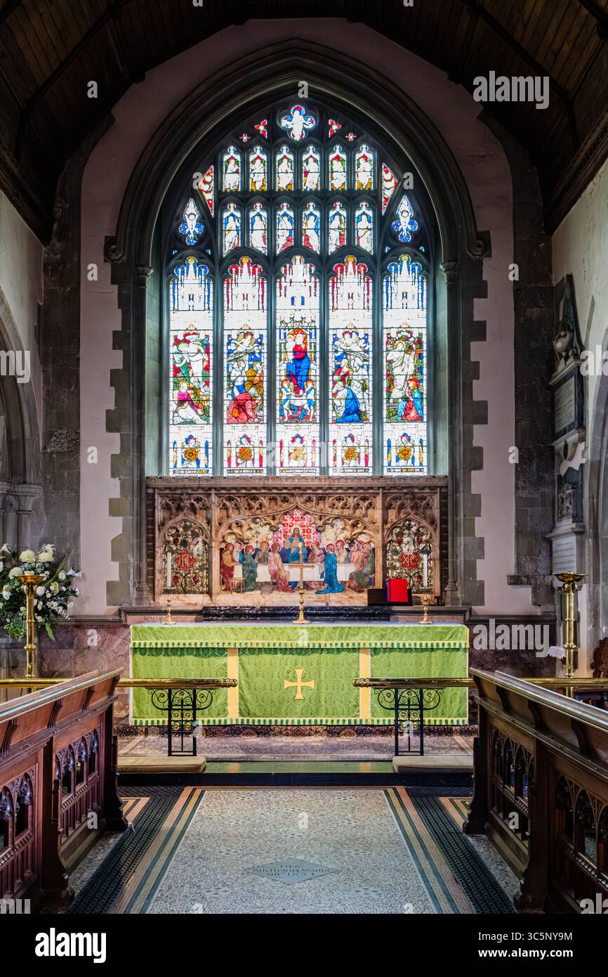 St Mary the Virgin Church, The Green, Westerham, Kent Foto Stock