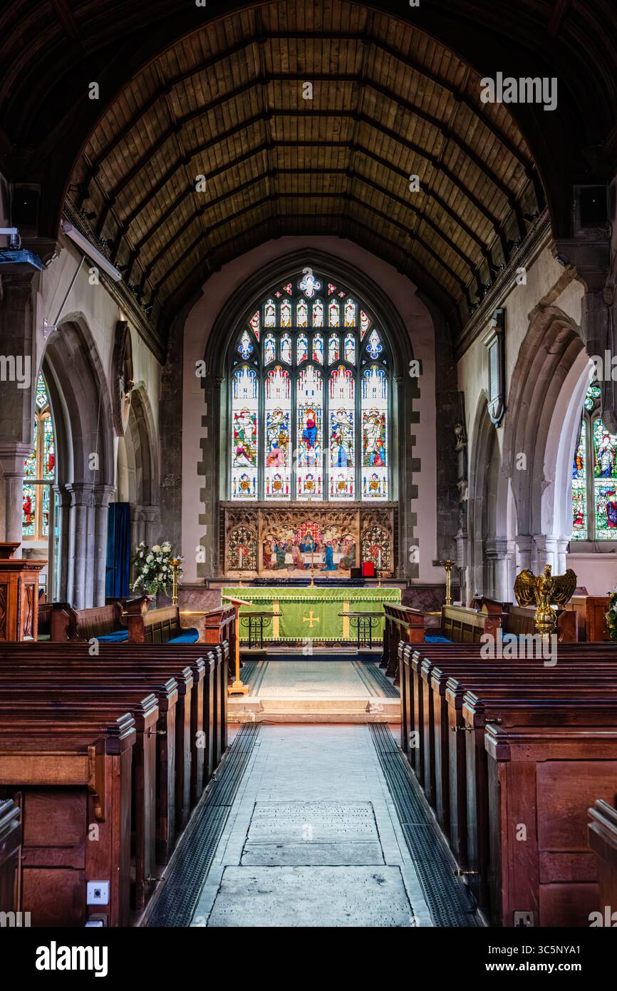 St Mary the Virgin Church, The Green, Westerham, Kent Foto Stock