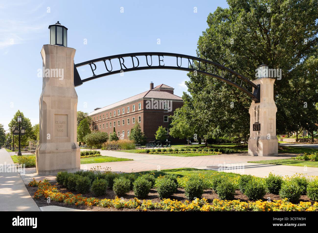 La Purdue University è un'università pubblica di ricerca fondata nel 1869 e nota per la loro ingegneria, tecnologia, scienza e matematica. Foto Stock