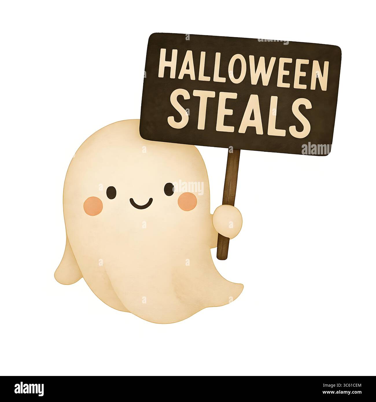 Halloween Clipart dipinto a mano Foto Stock
